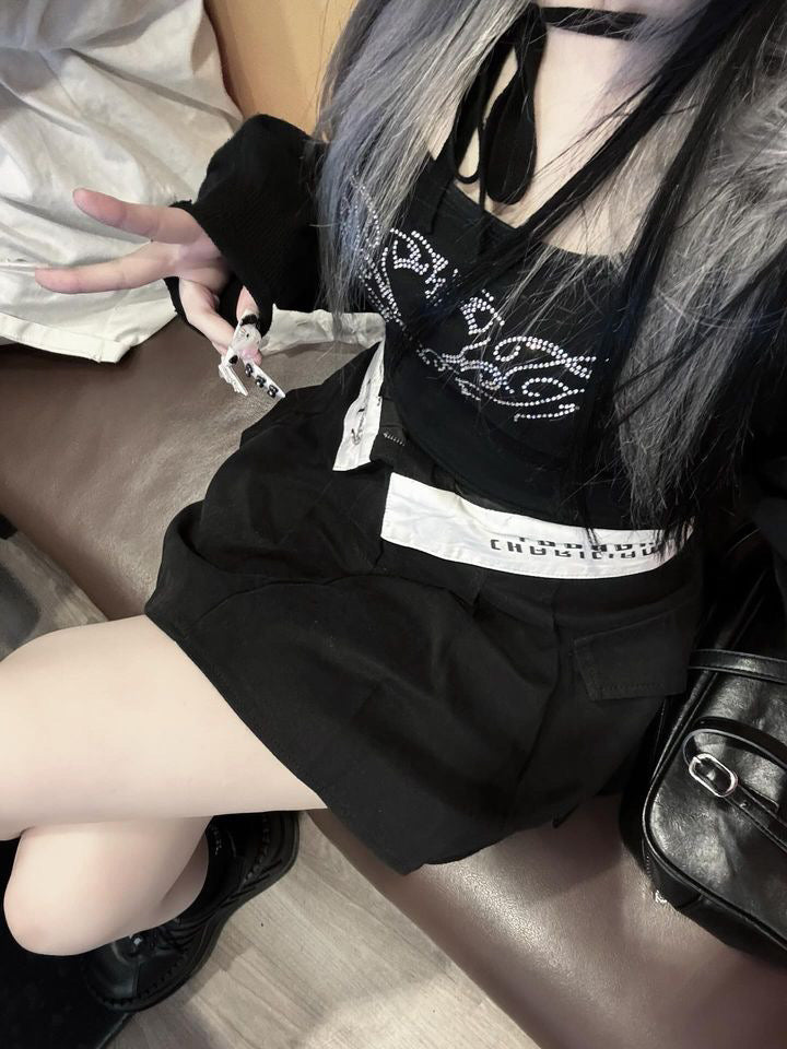 折り返しサイドポケットプリーツスカート LAE17743