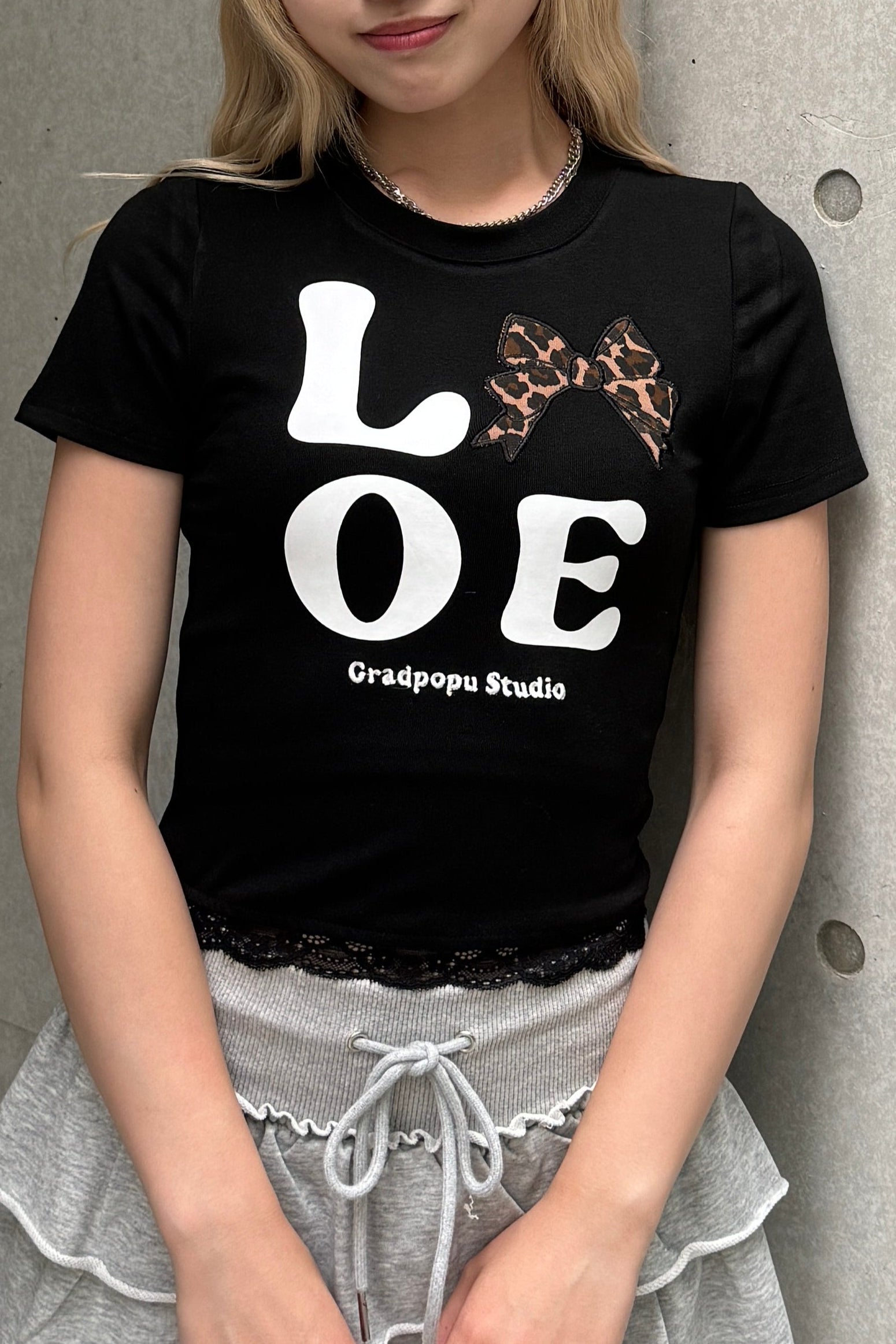 レオパードLOVEクロップドTシャツ LAE20830