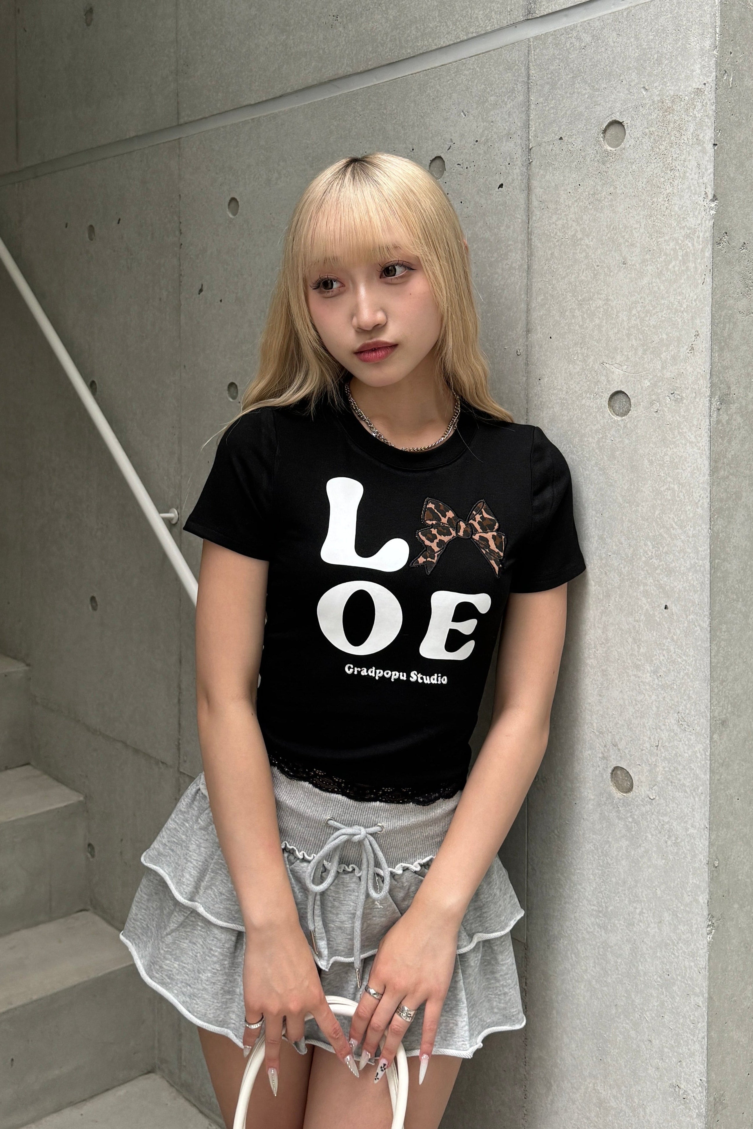 レオパードLOVEクロップドTシャツ LAE20830