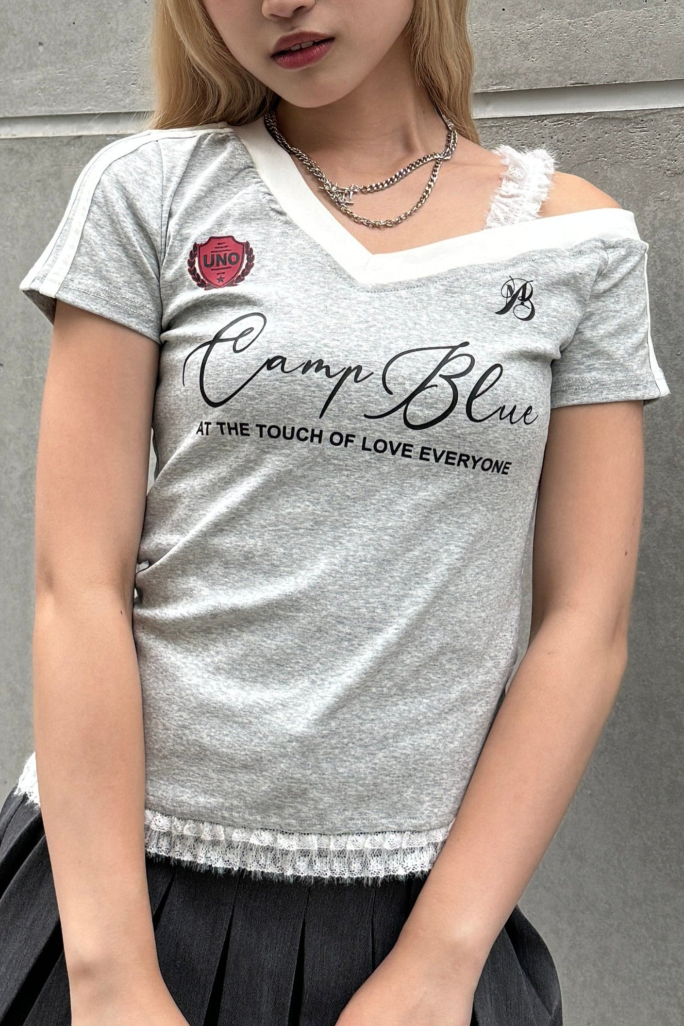 ワンショルダーユニフォームTシャツ LAE20826