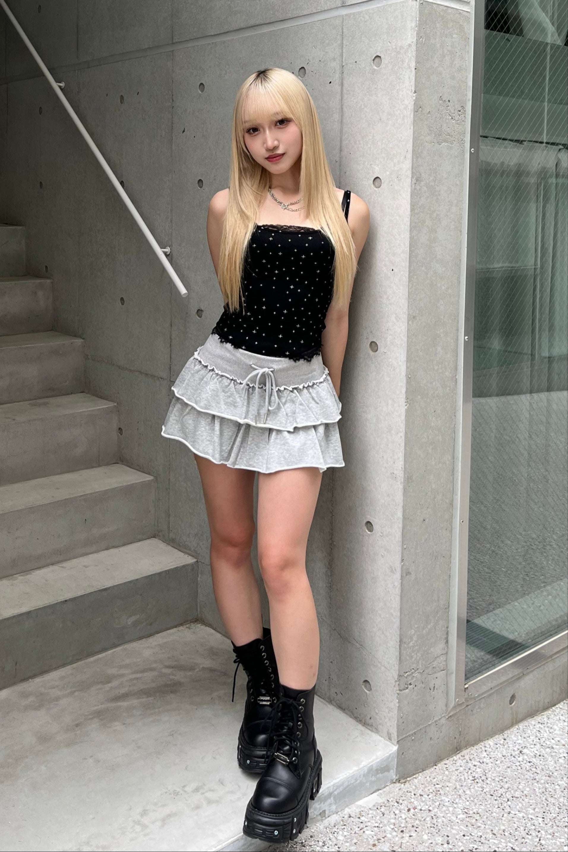 レースドットキャミソール LAE20829