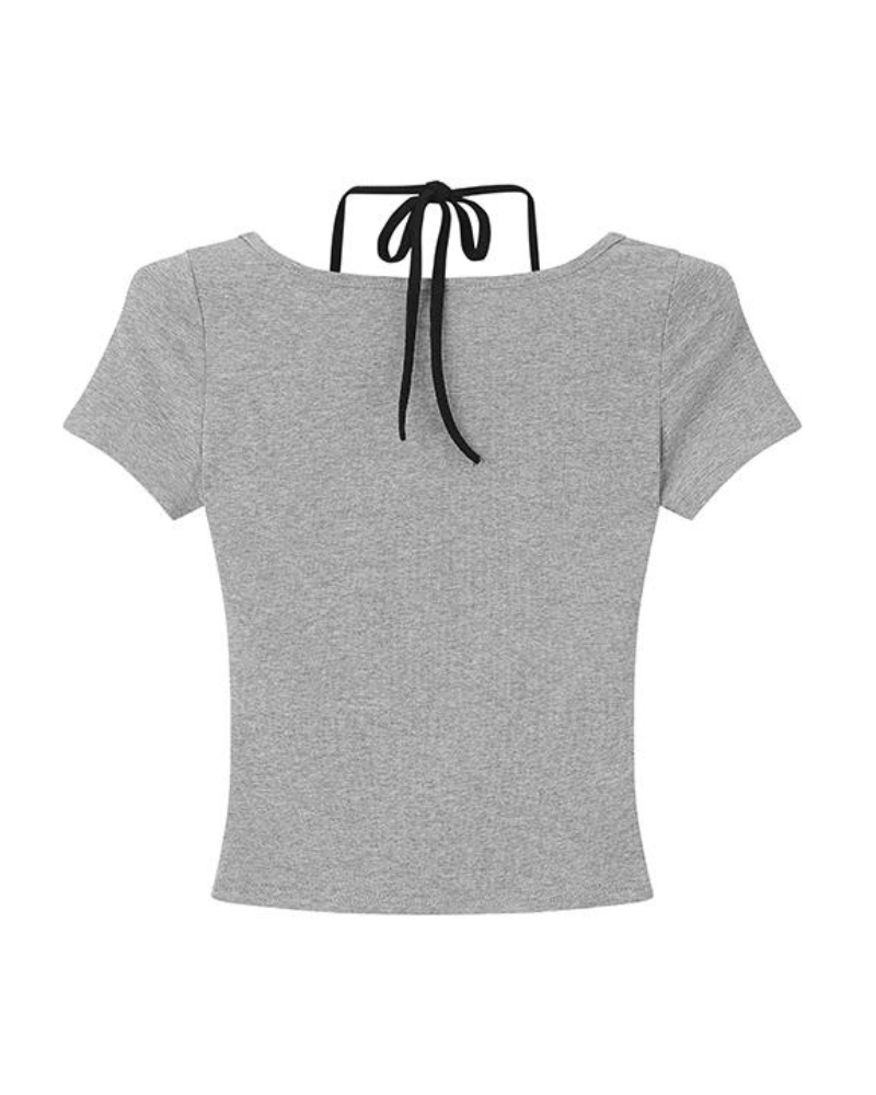 フェイクツーピースボタンカットソー LAE20561