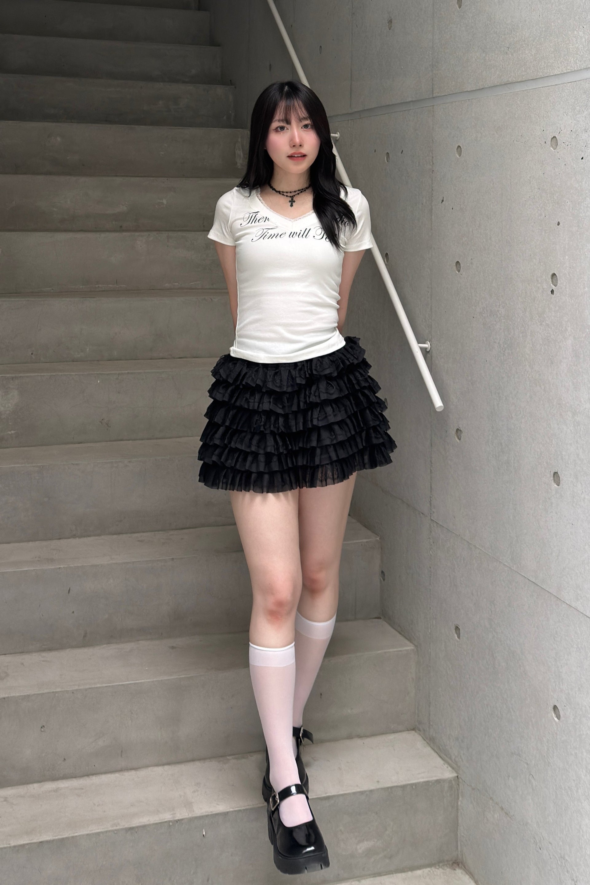 ティアードフリルミニスカート LAE20874