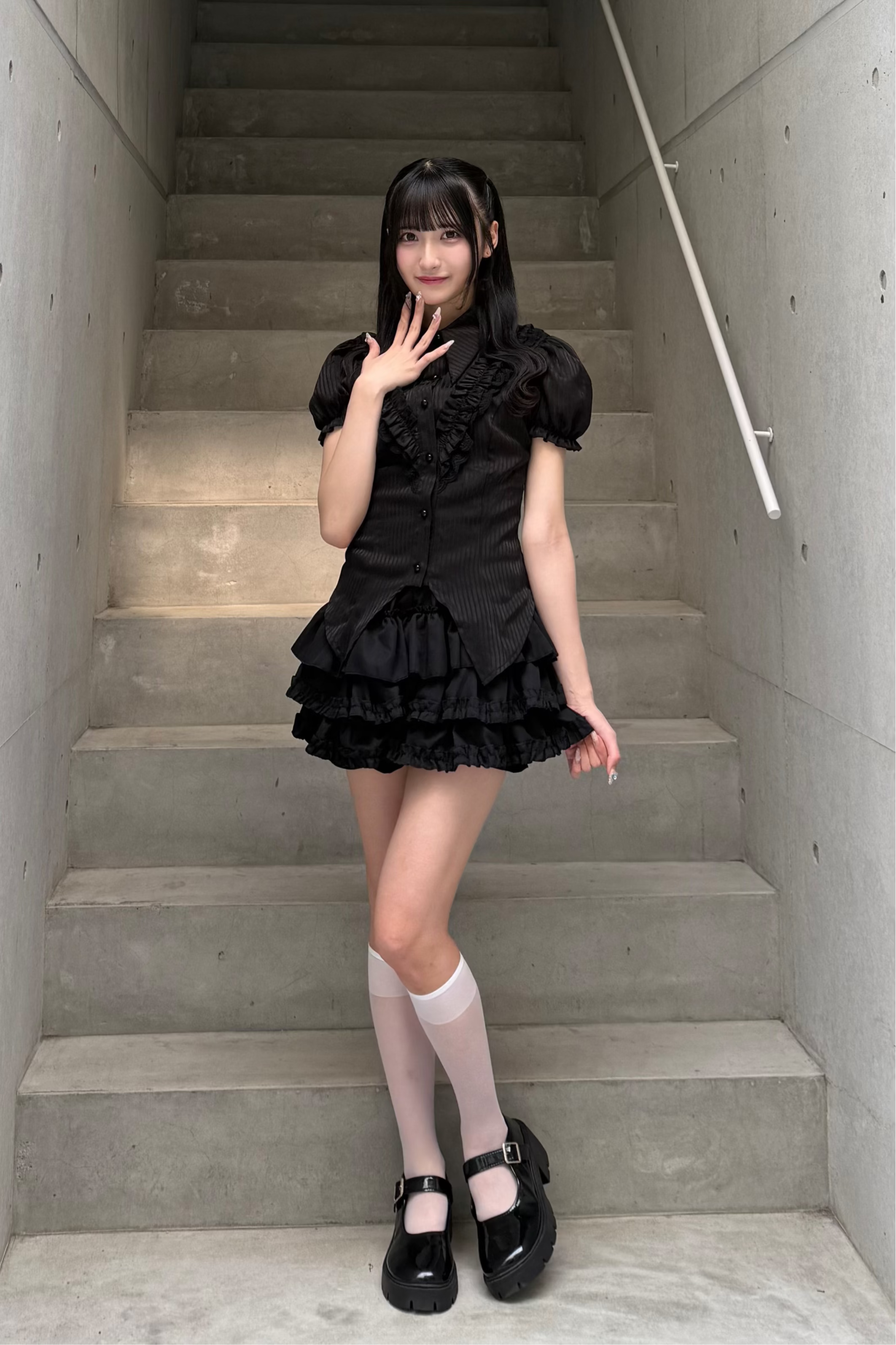 ダークストライプシャツ LAE20962