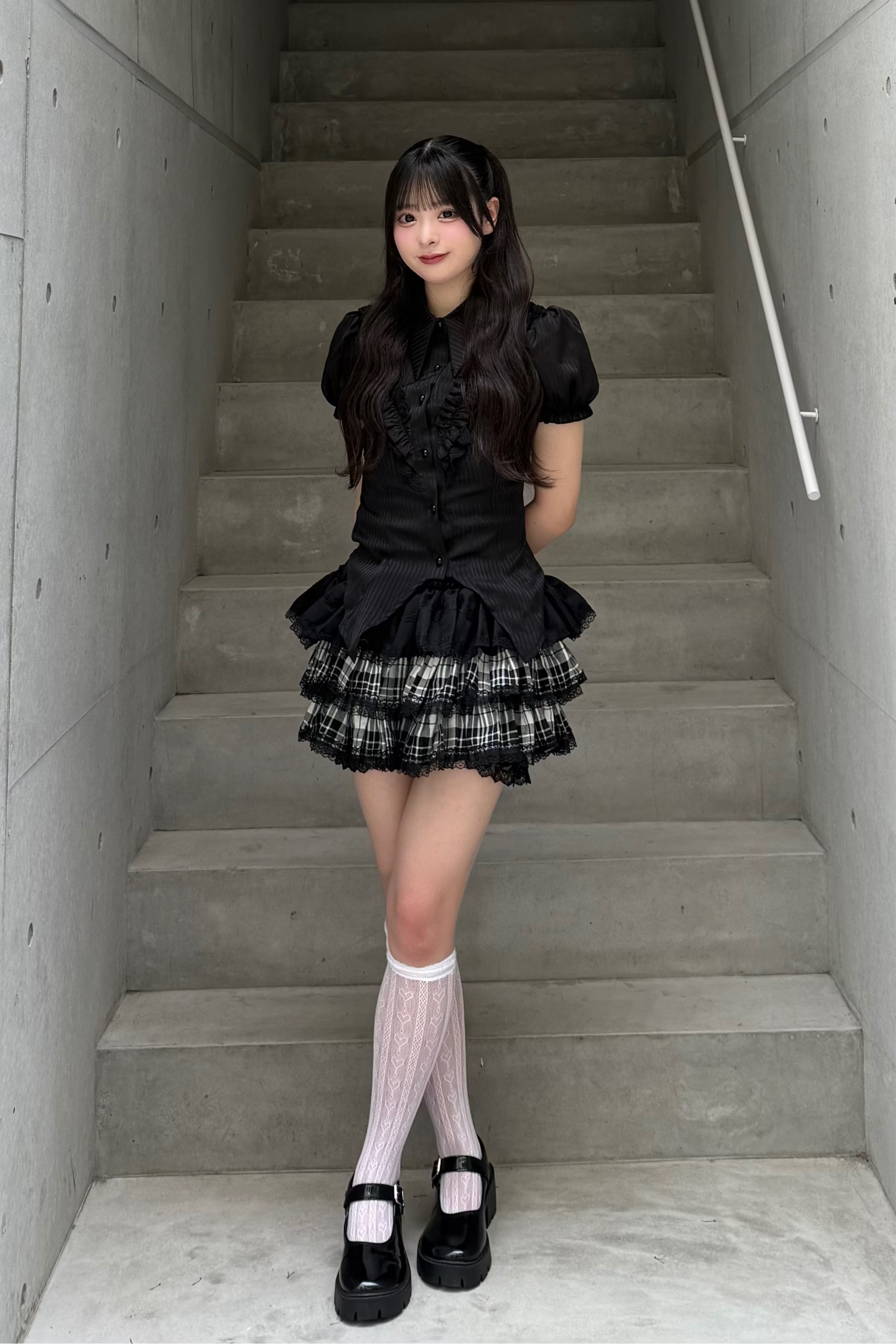 ダークストライプシャツ LAE20962