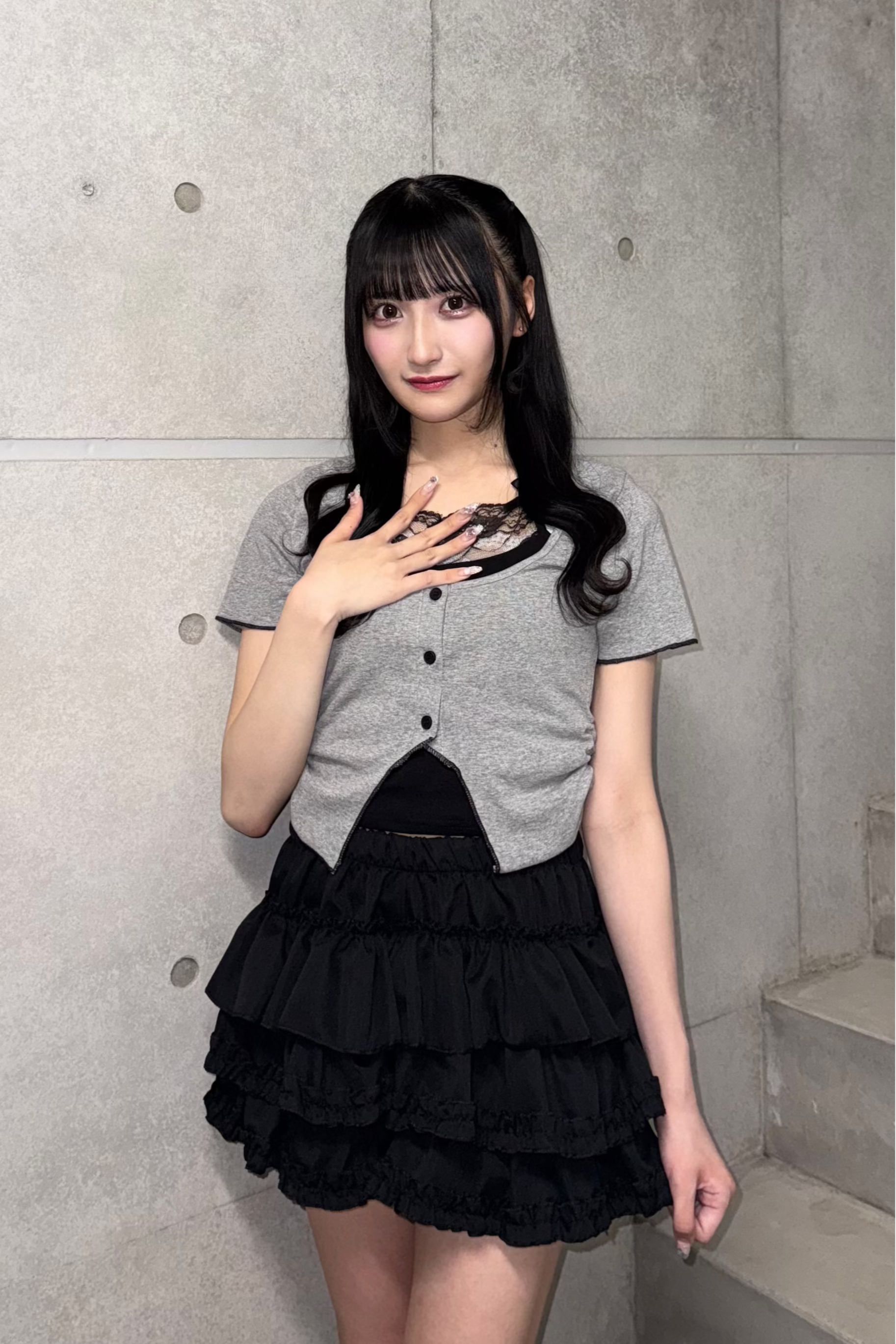 フェイクレイヤードレーストップス LAE20964