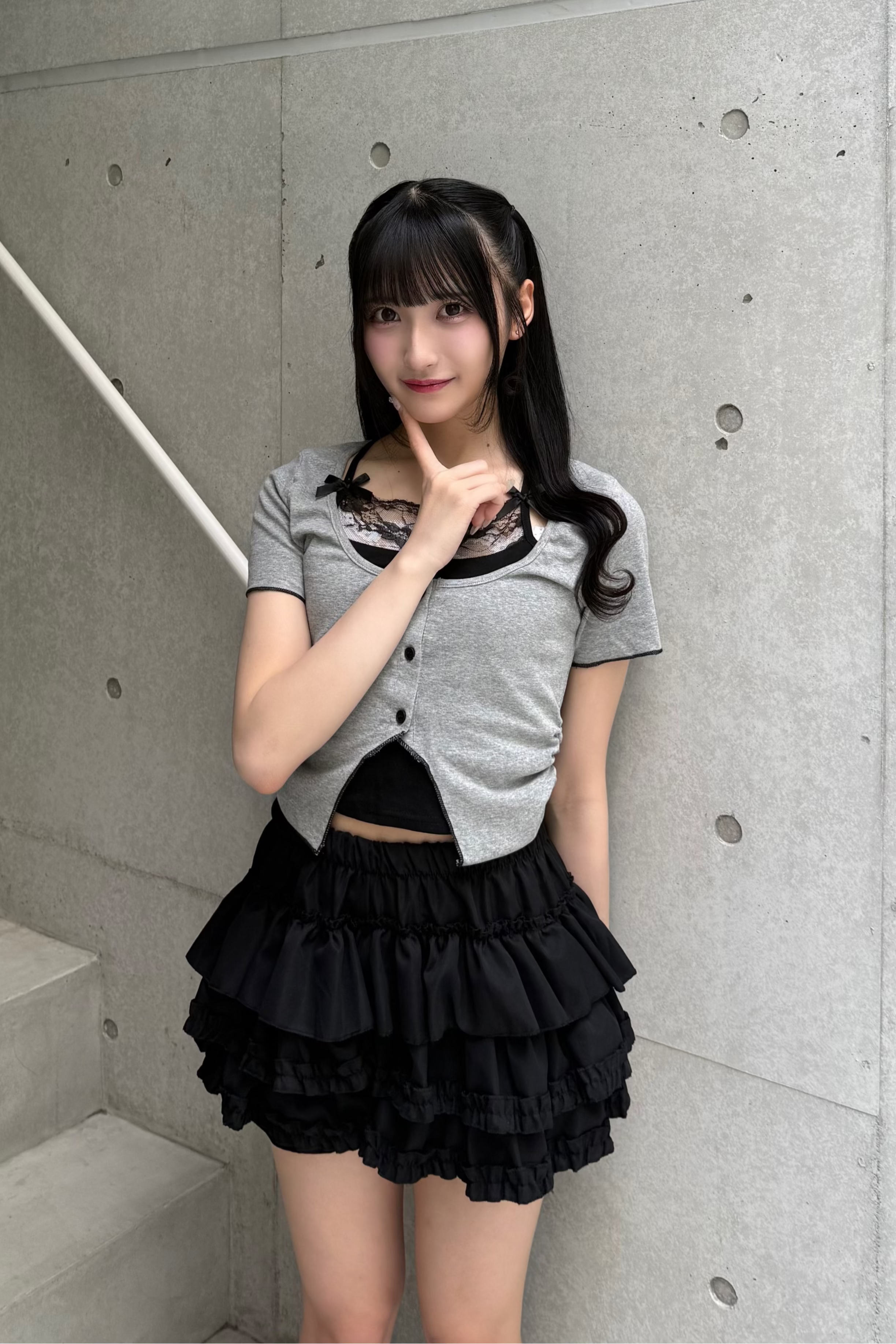 フェイクレイヤードレーストップス LAE20964