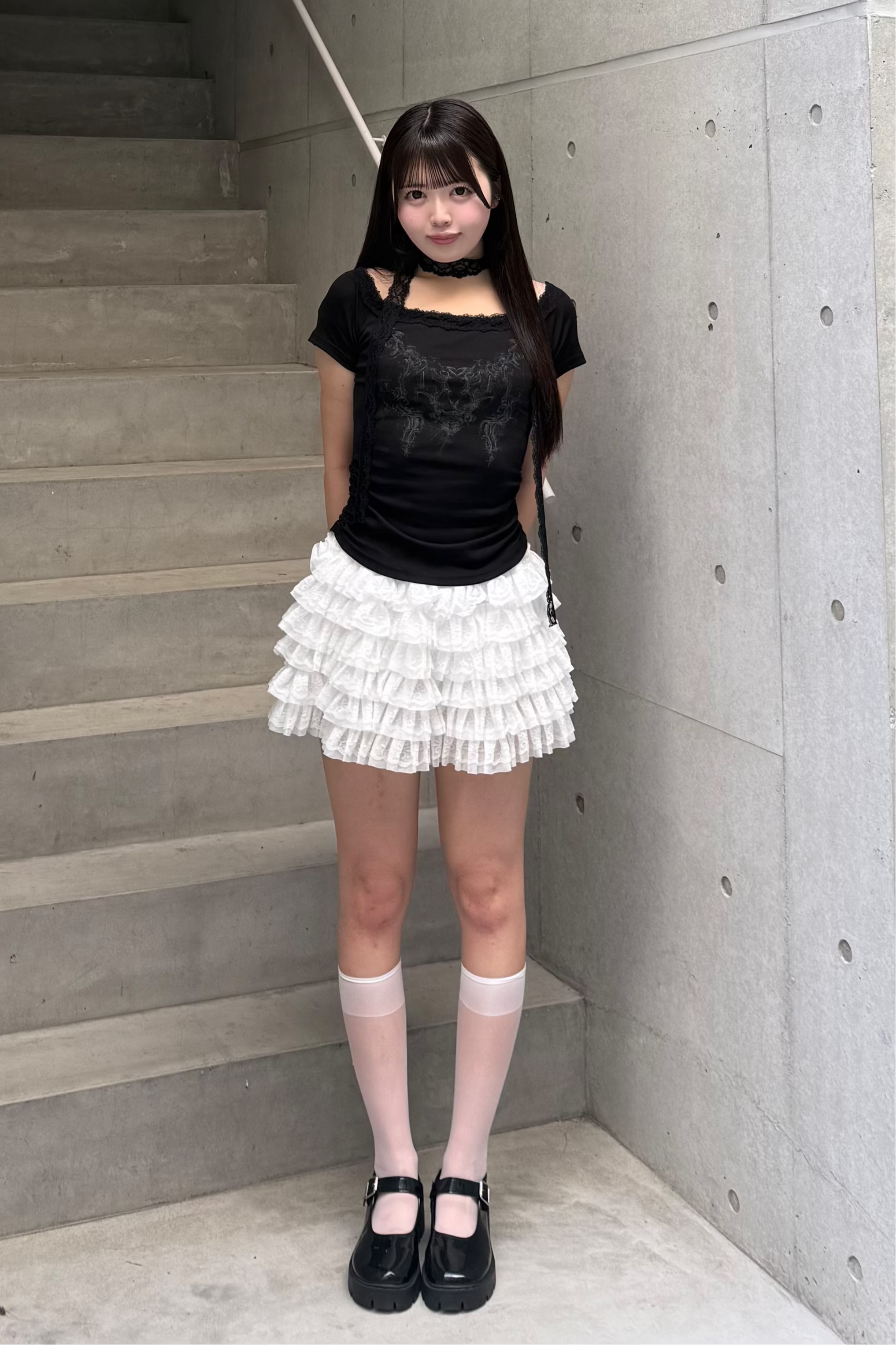 エンジェルレースヘムトップス LAE20966