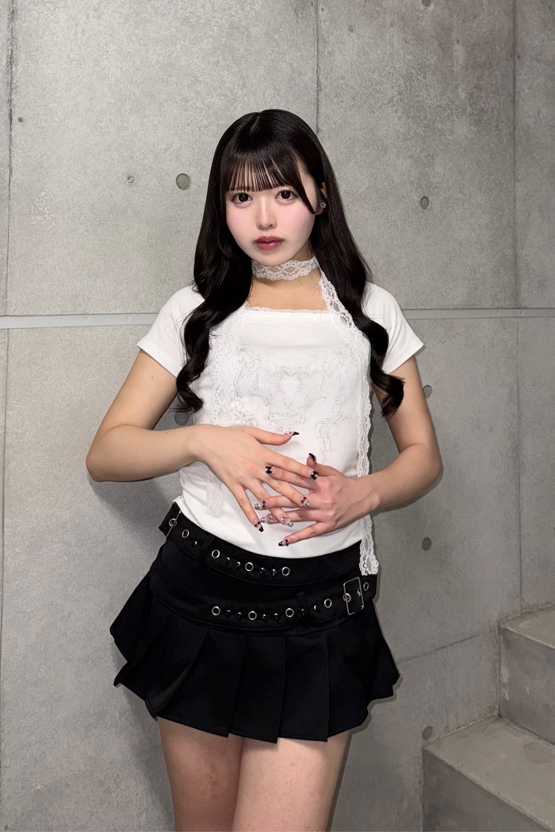 エンジェルレースヘムトップス LAE20966