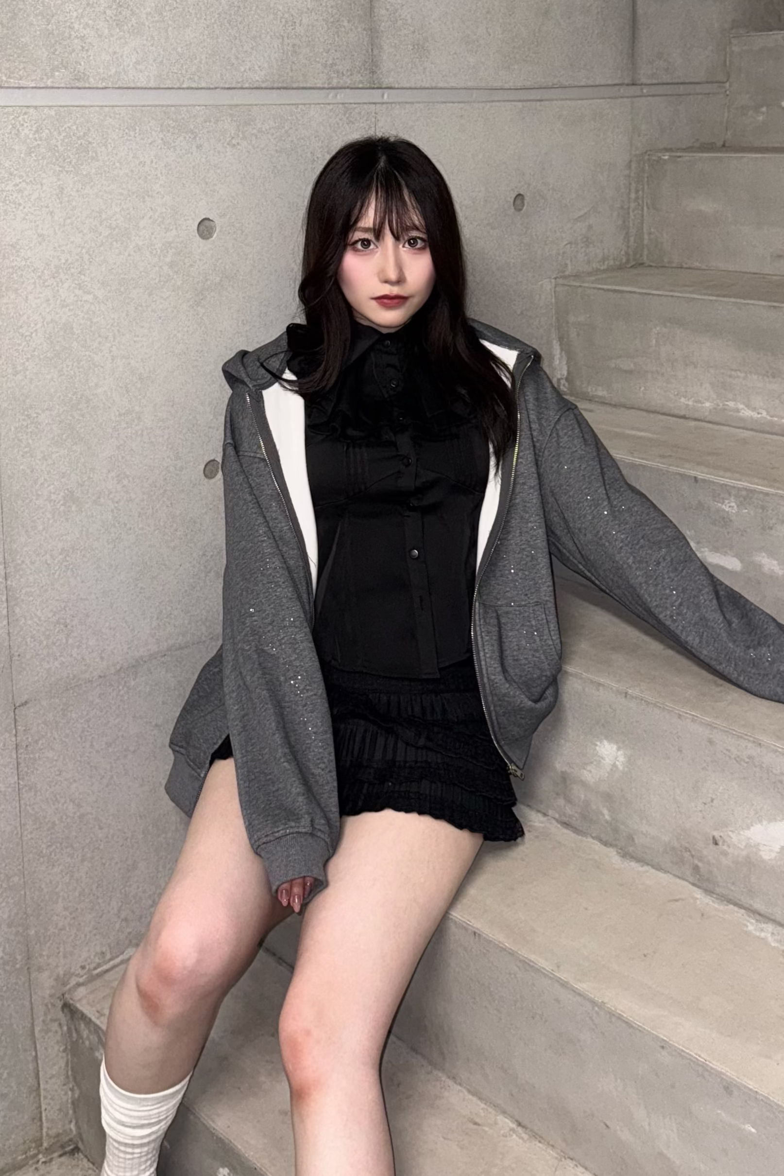キラキラジップフーディー LAE30073