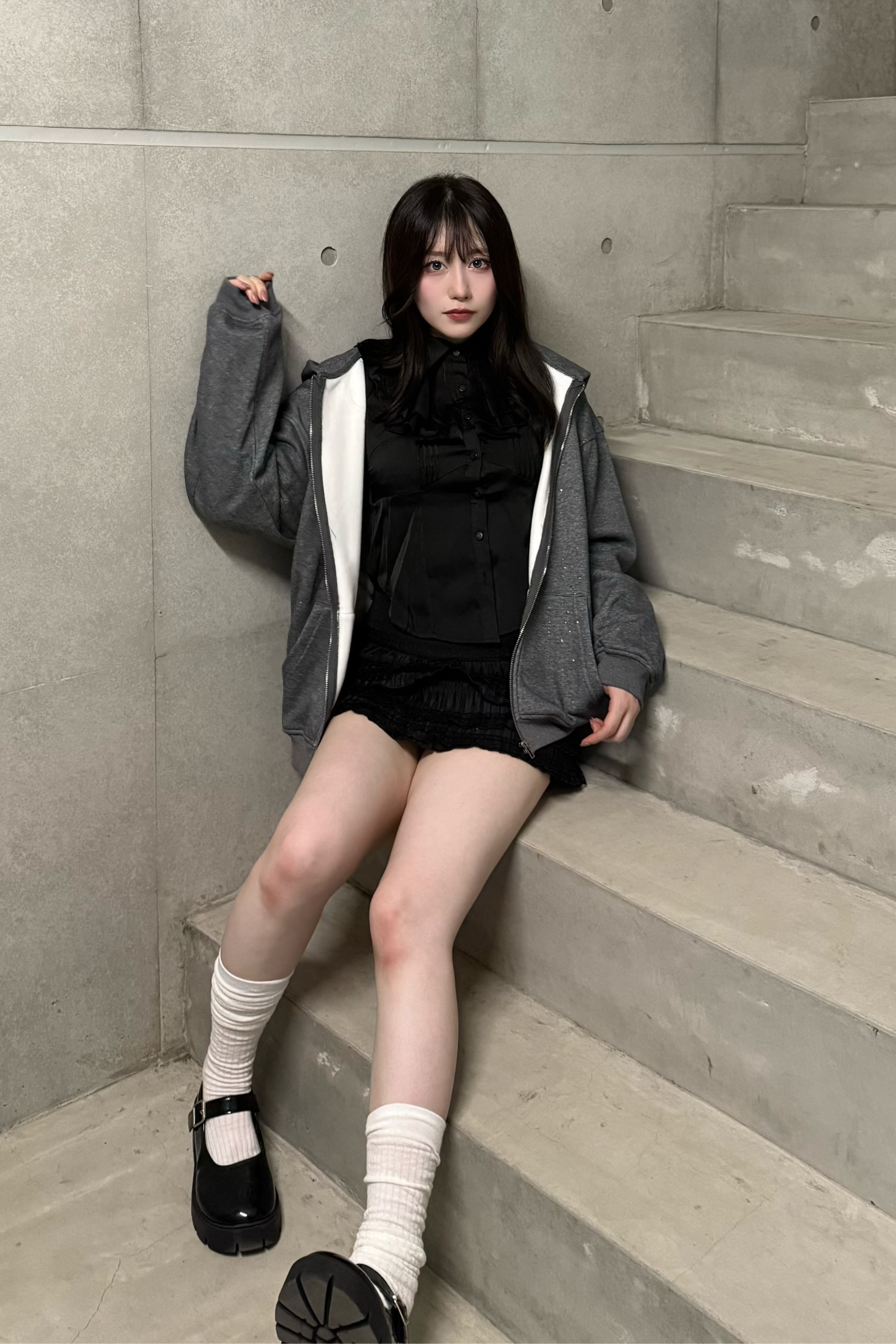キラキラジップフーディー LAE30073