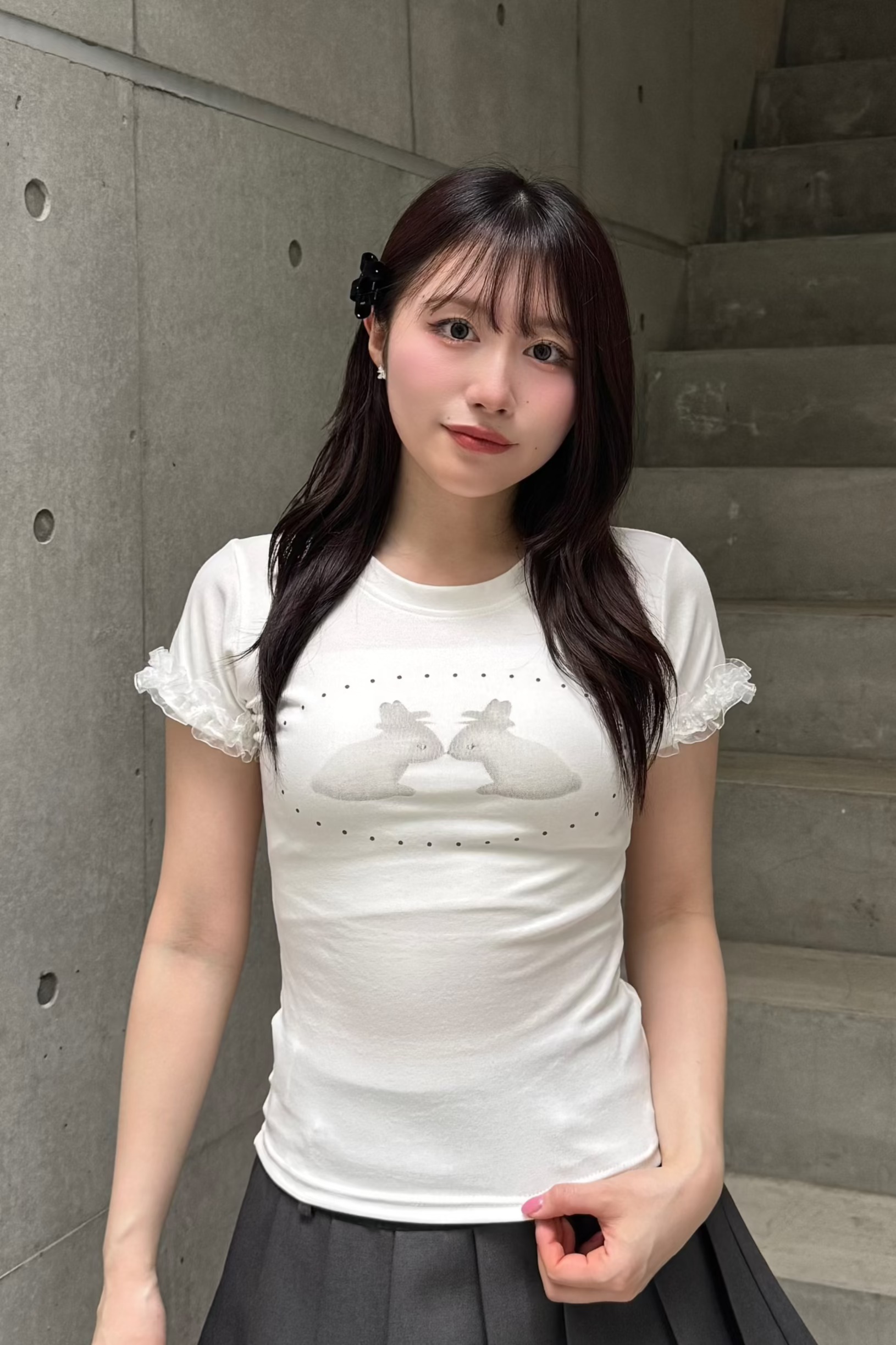 ラビットフリルTシャツ LAE20849