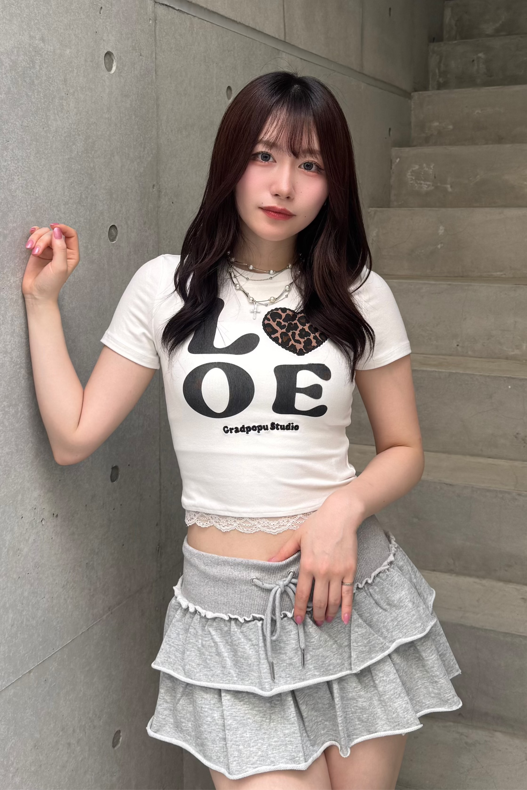 レオパードLOVEクロップドTシャツ LAE20830