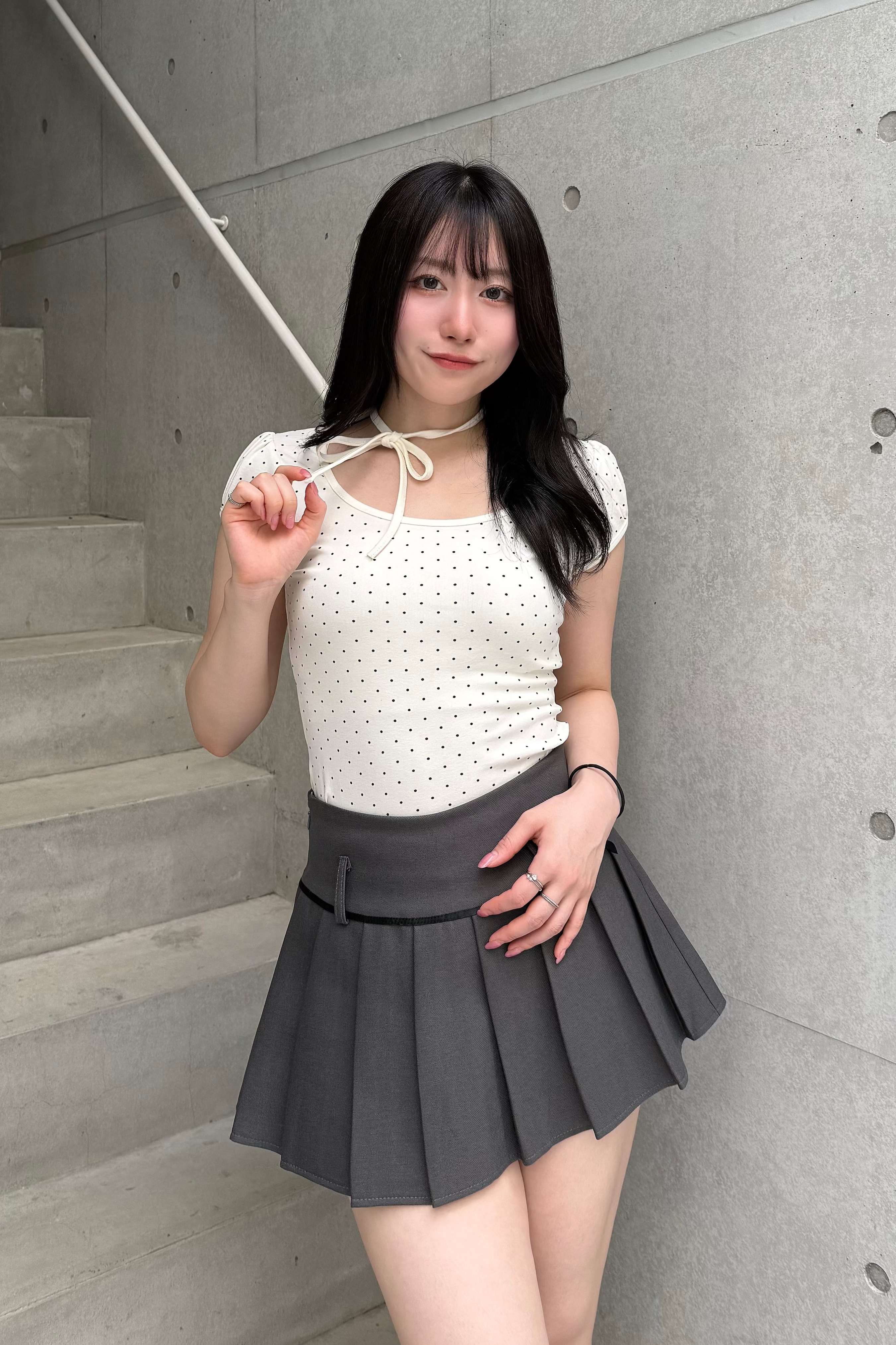 リボンプリーツスカート LAE20859