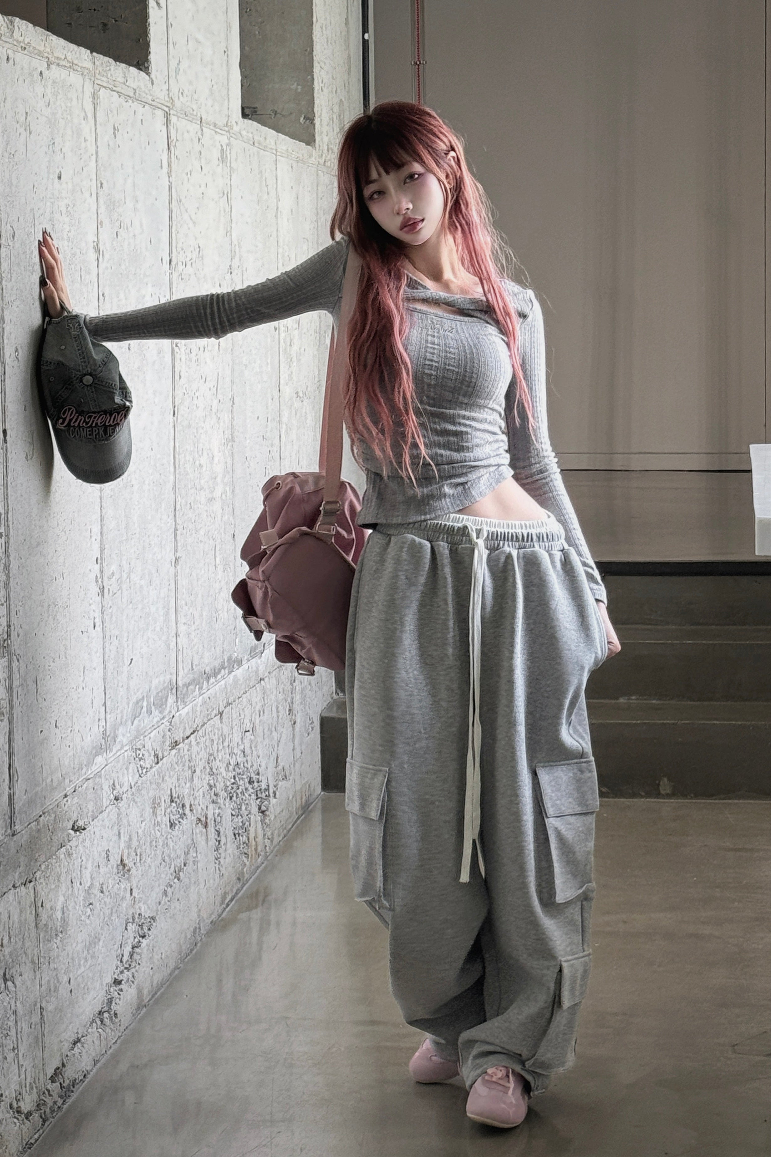 クロスデザインニットトップス LAE20656