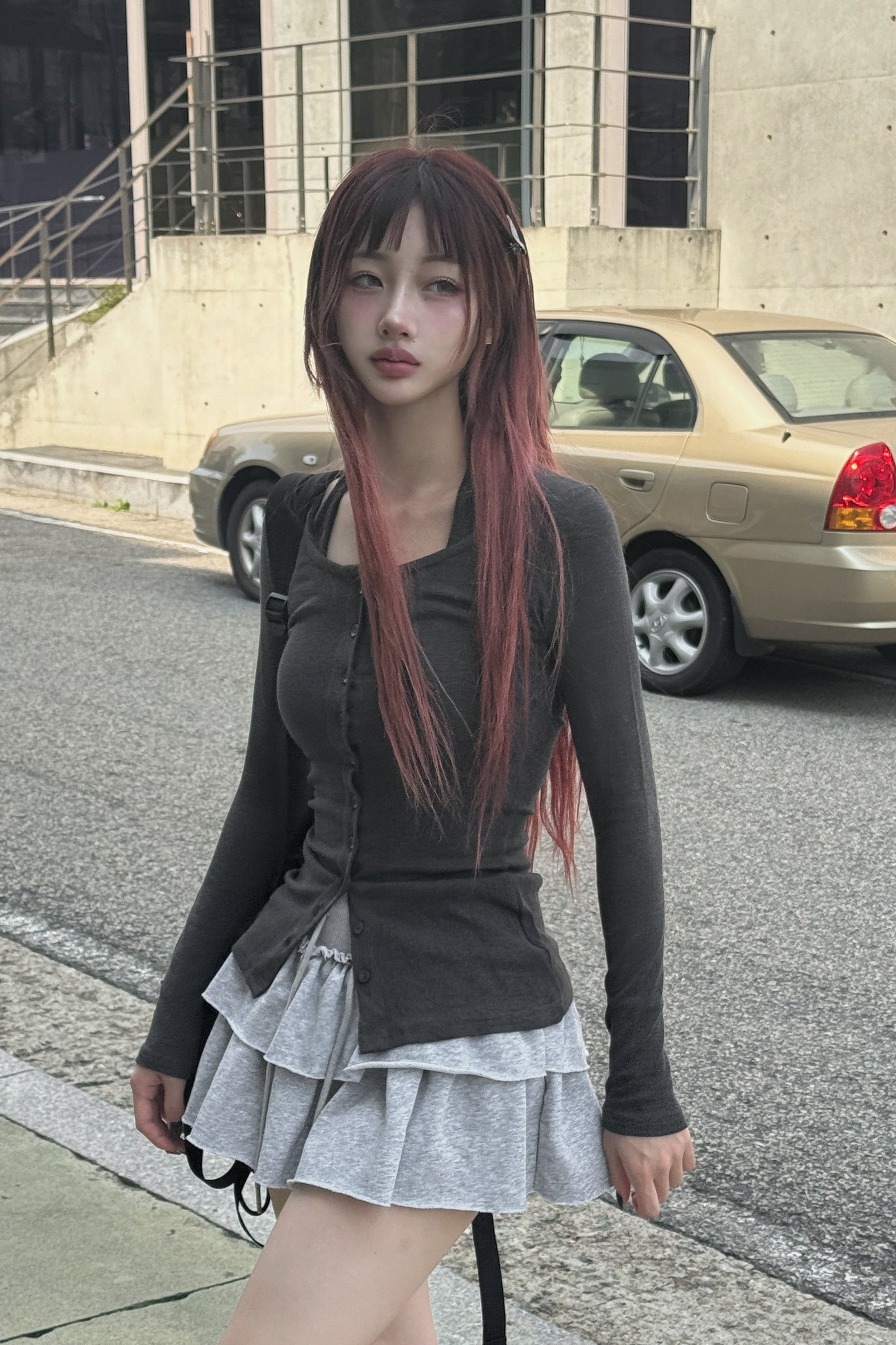 ホルターネックツーピースカーディガン LAE20671