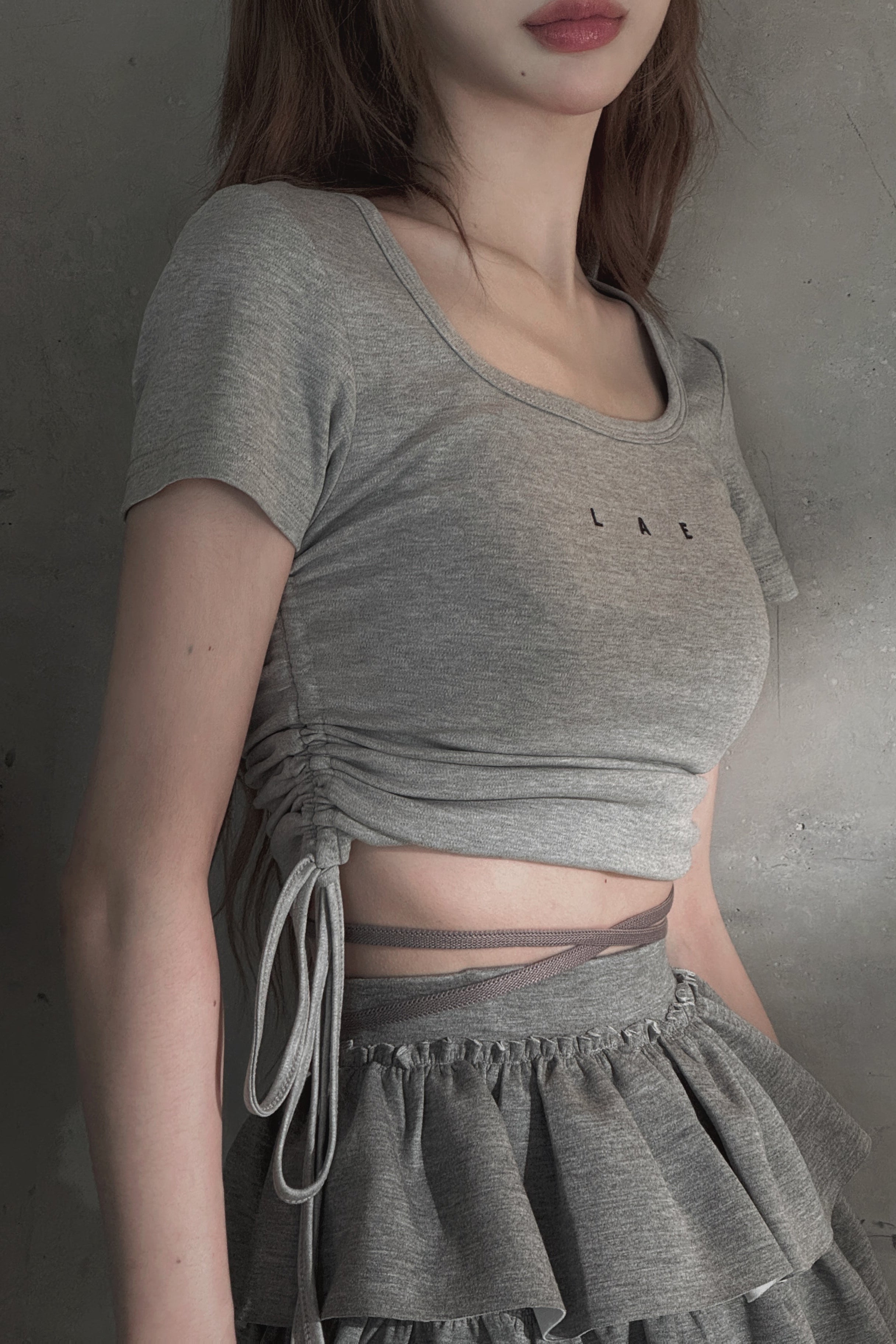 サイドシャーリングトップス LAE20961