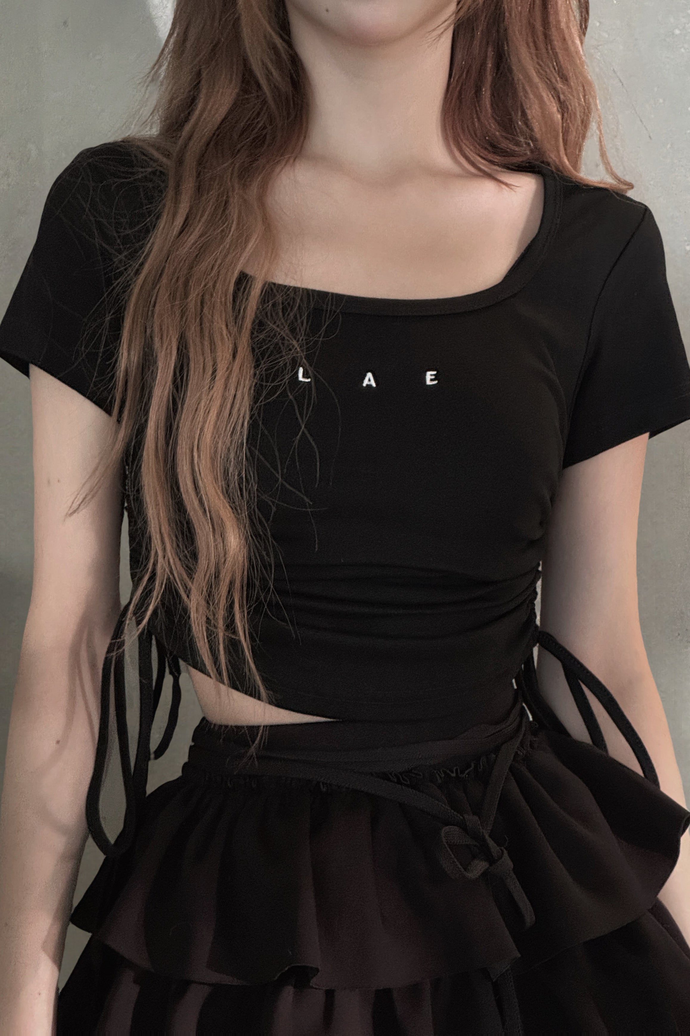 サイドシャーリングトップス LAE20961