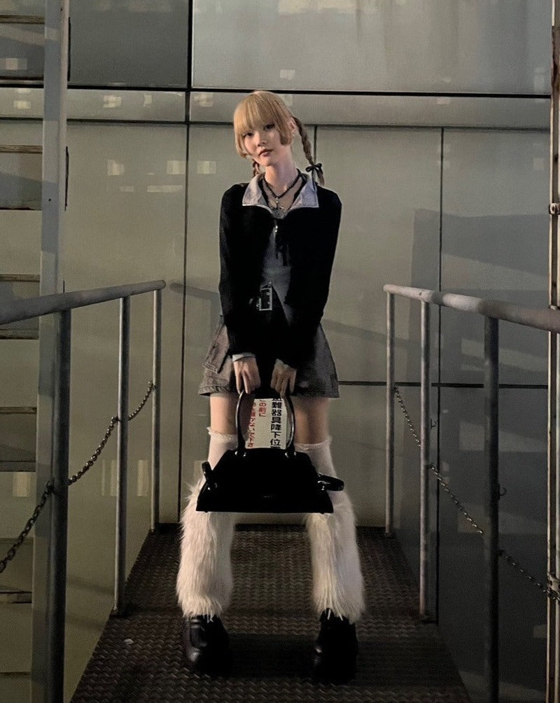 デニムベルトスカートパンツ LAE20558