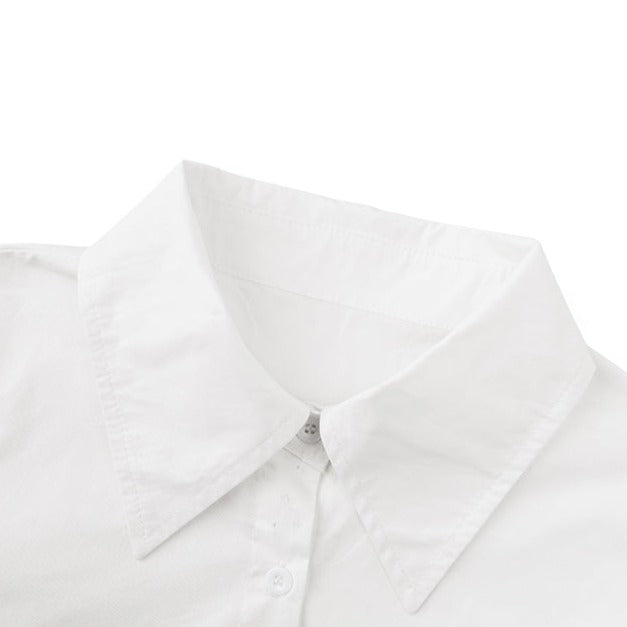 ネクタイ付きクロップドシャツ LAE17714