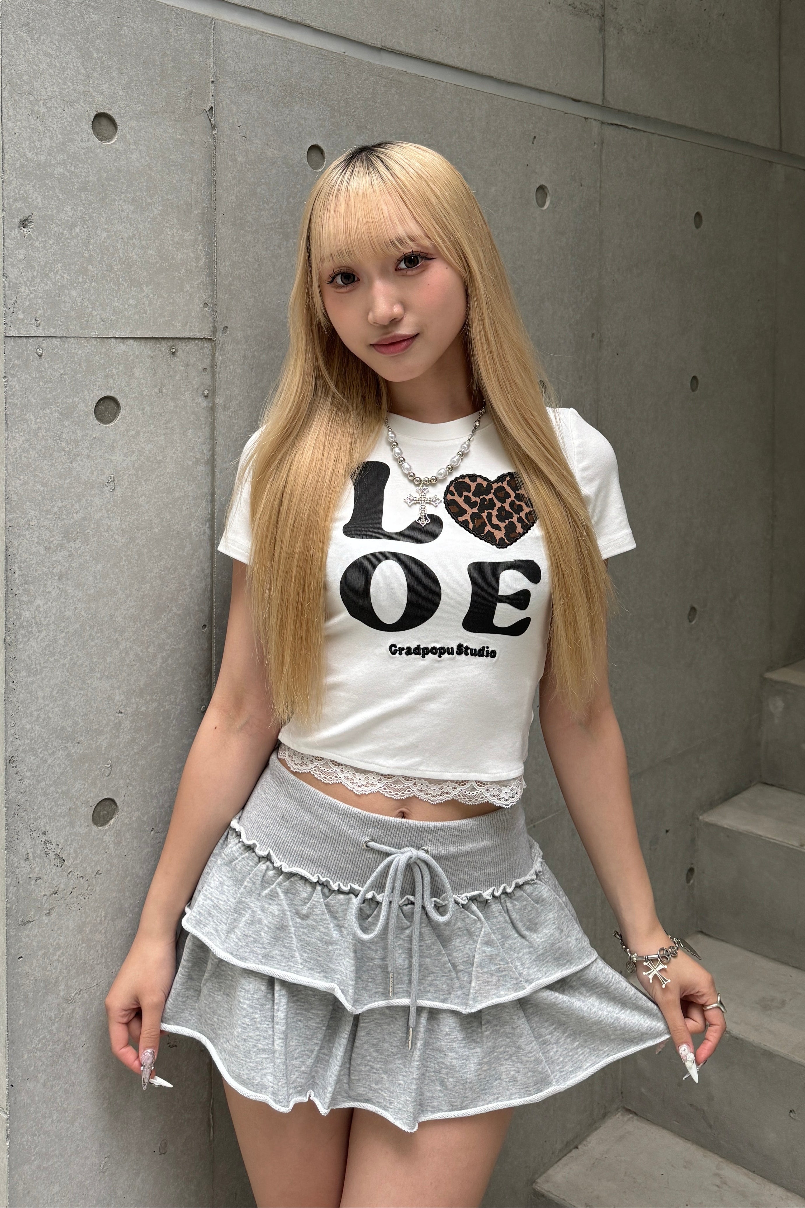 レオパードLOVEクロップドTシャツ LAE20830