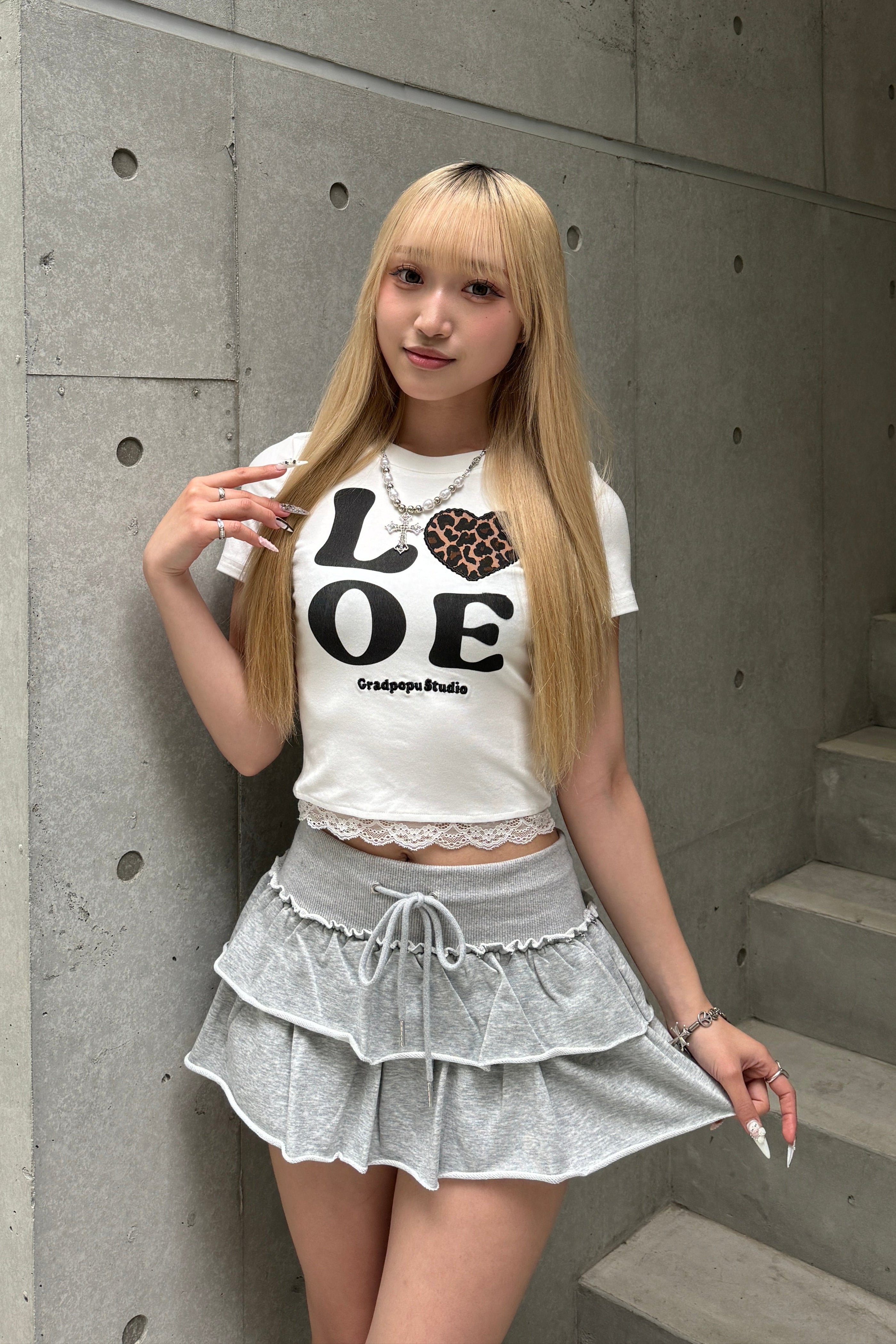 レオパードLOVEクロップドTシャツ LAE20830