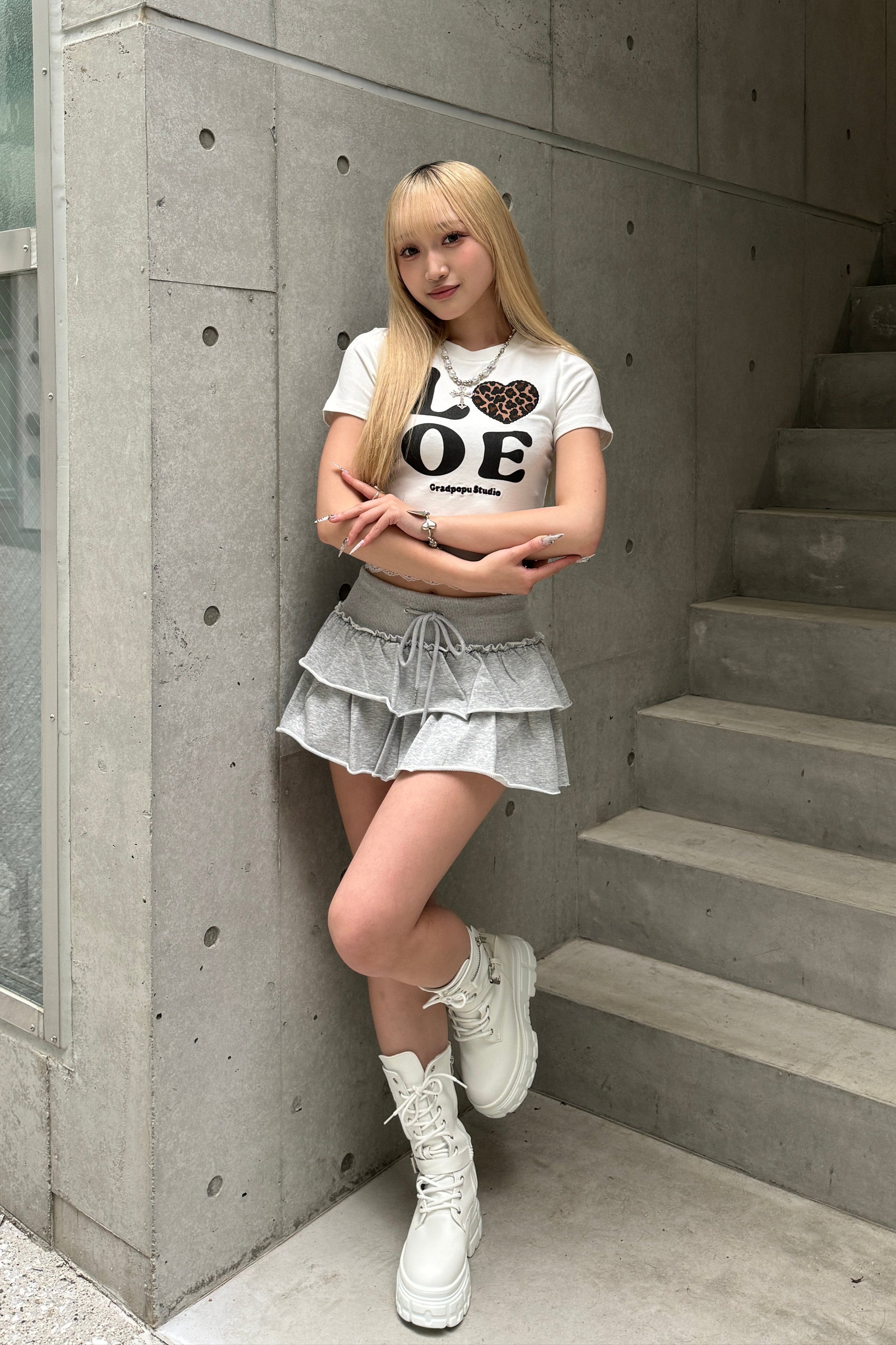 レオパードLOVEクロップドTシャツ LAE20830