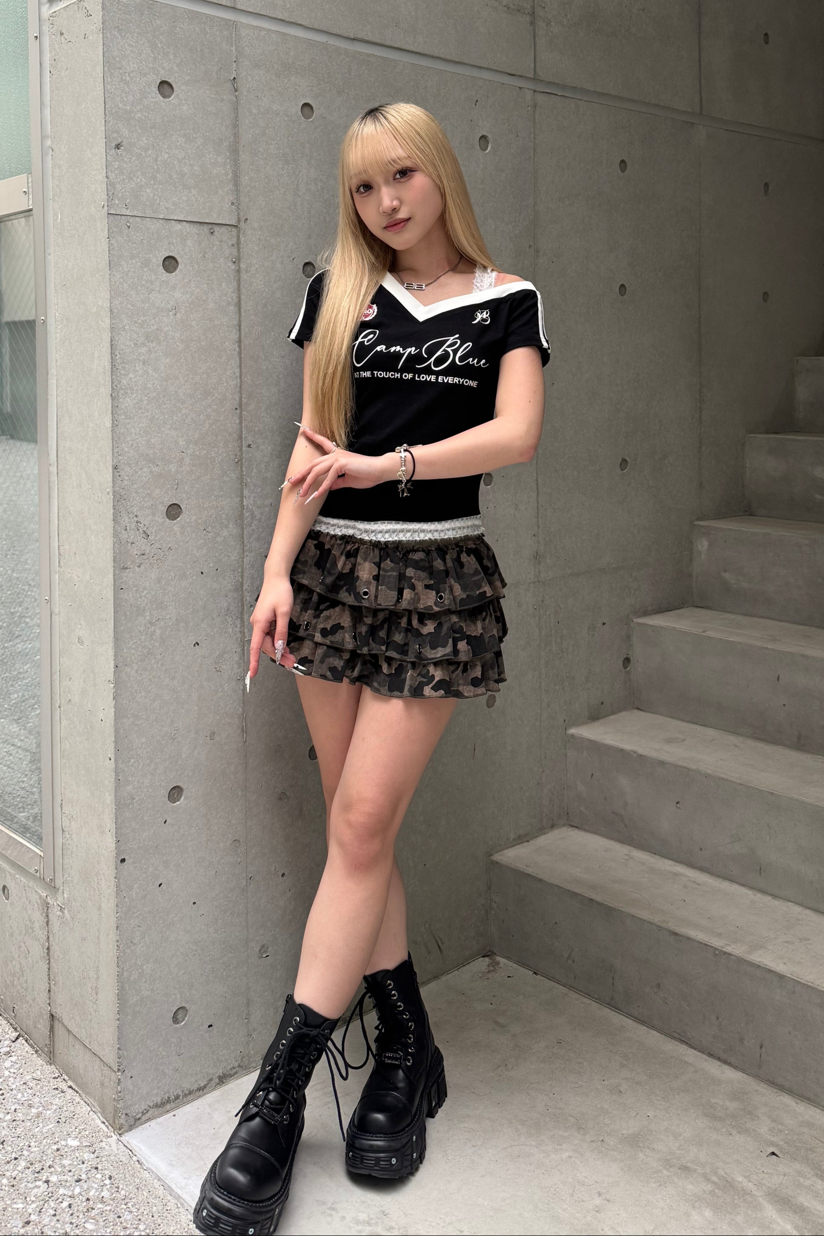ワンショルダーユニフォームTシャツ LAE20826