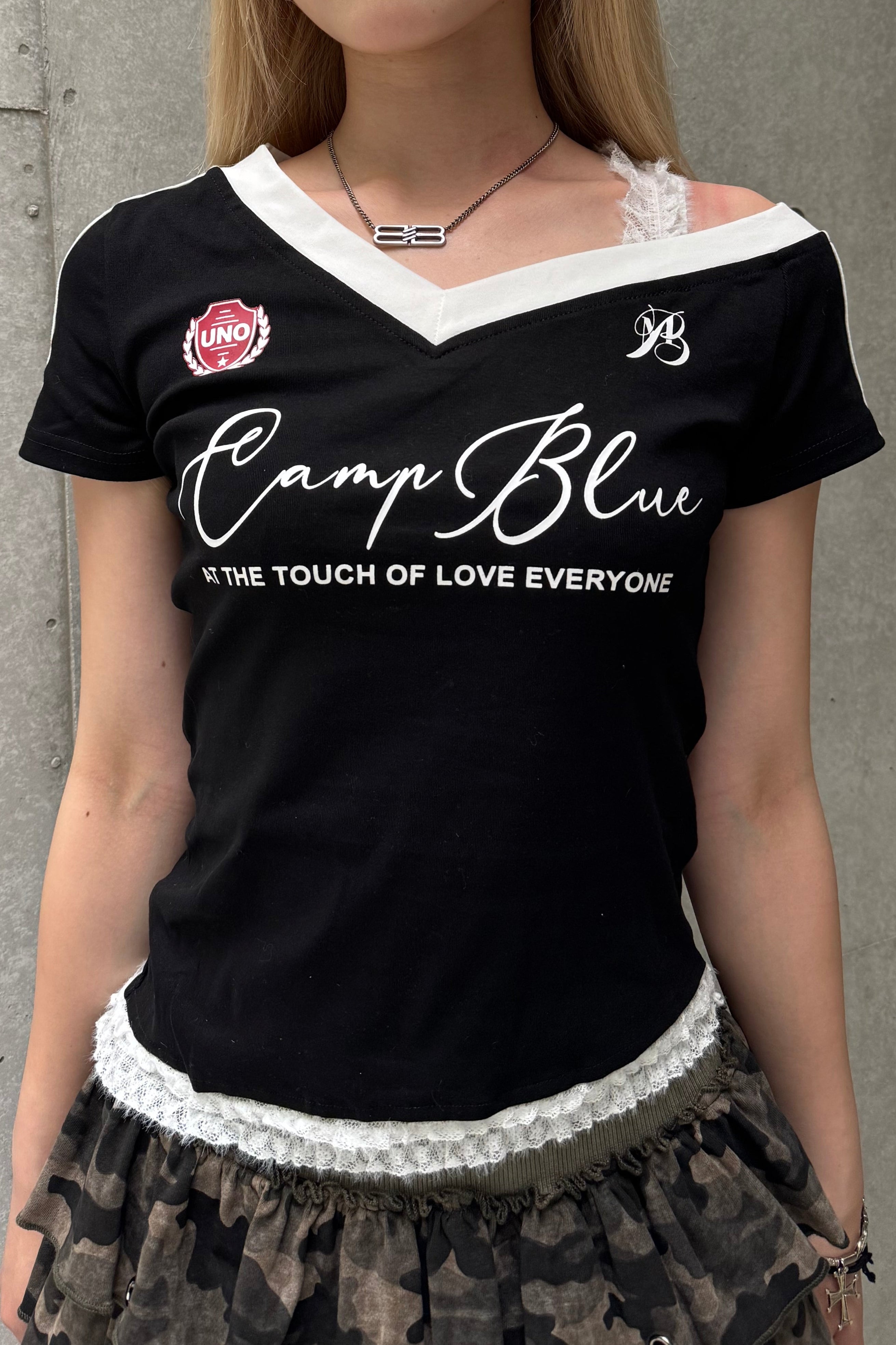 ワンショルダーユニフォームTシャツ LAE20826