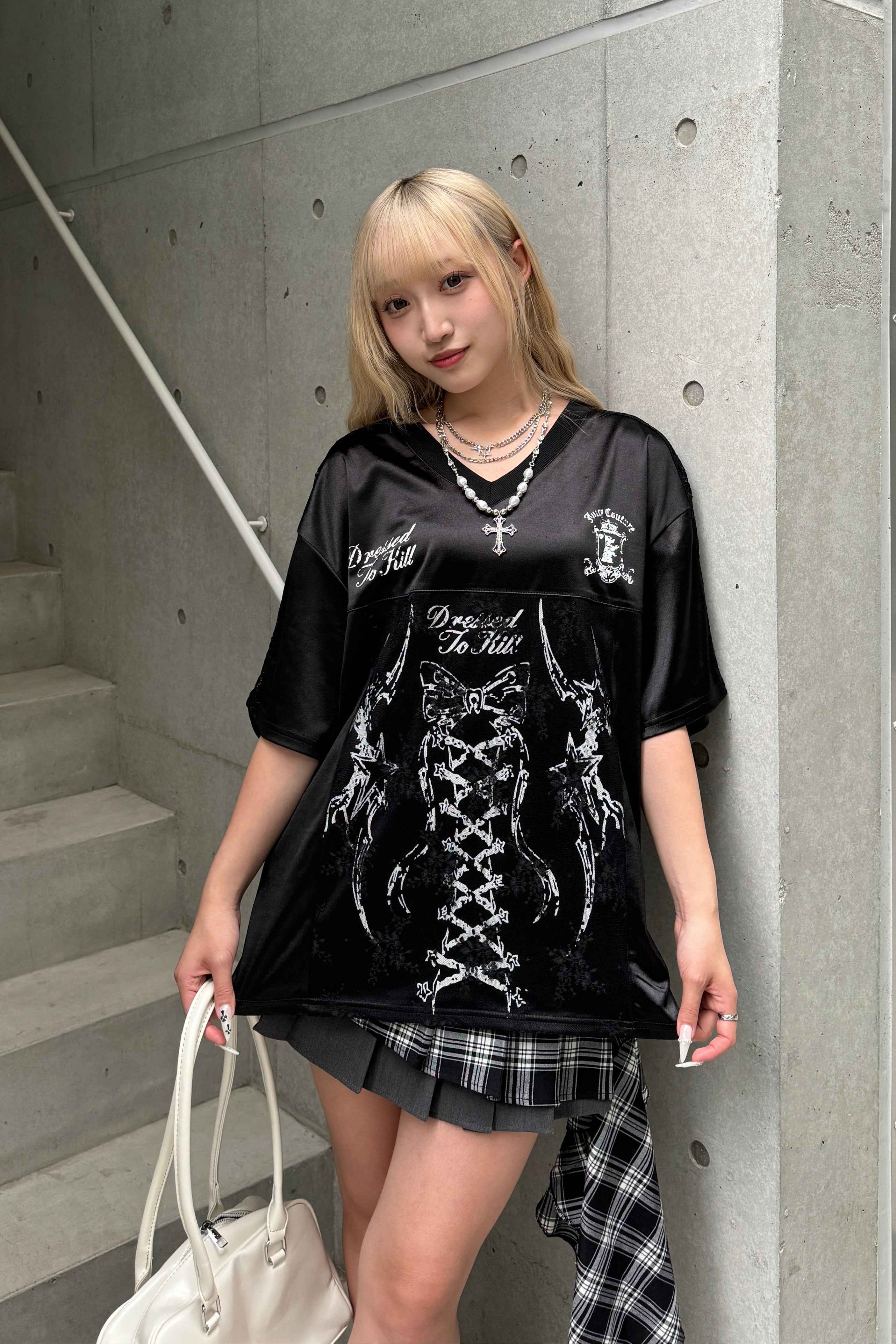 レースリボンユニフォームTシャツ LAE20833