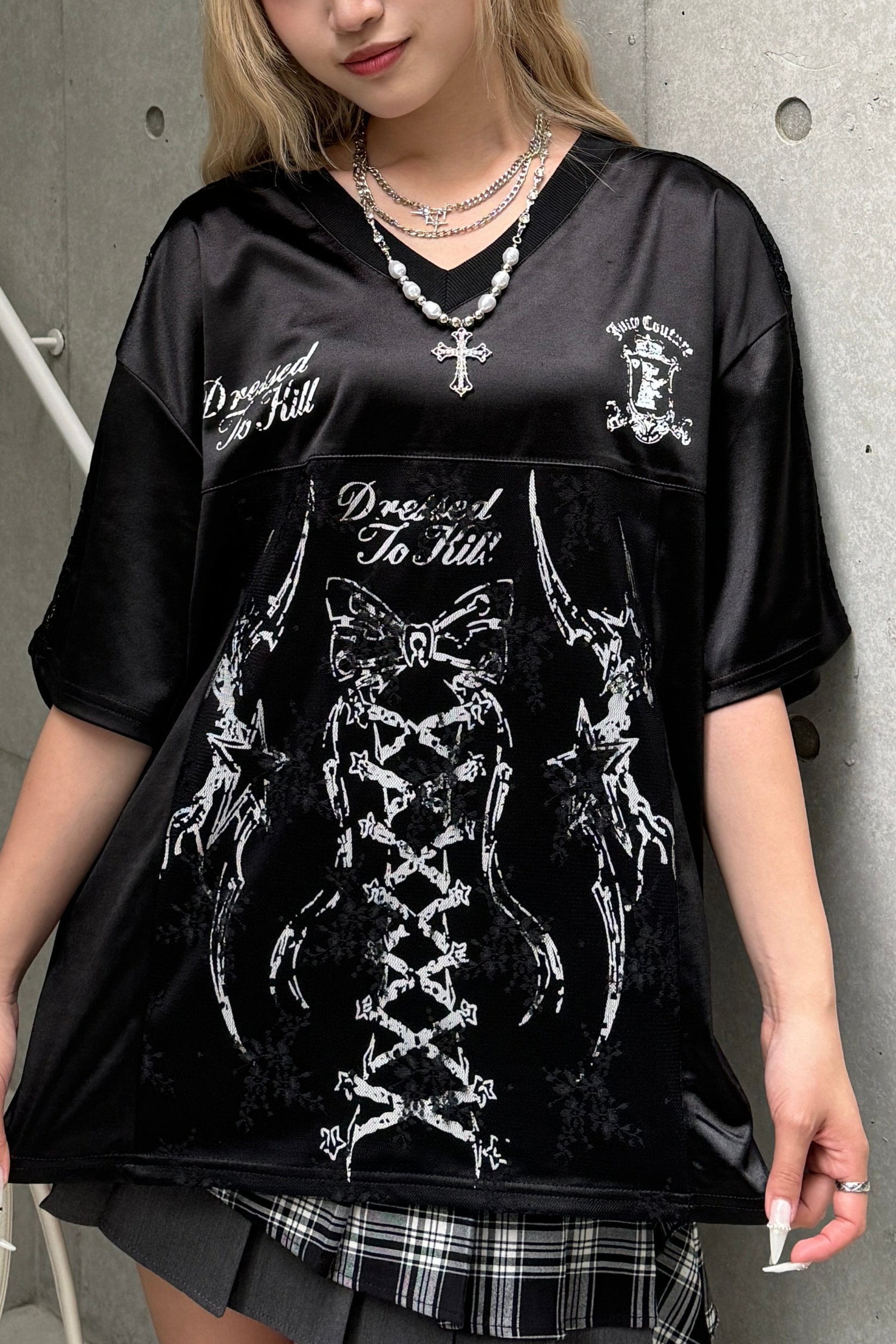 レースリボンユニフォームTシャツ LAE20833
