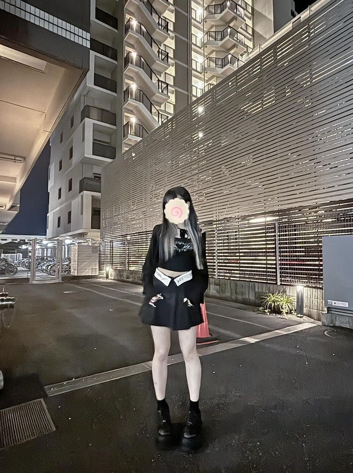 折り返しサイドポケットプリーツスカート LAE17743