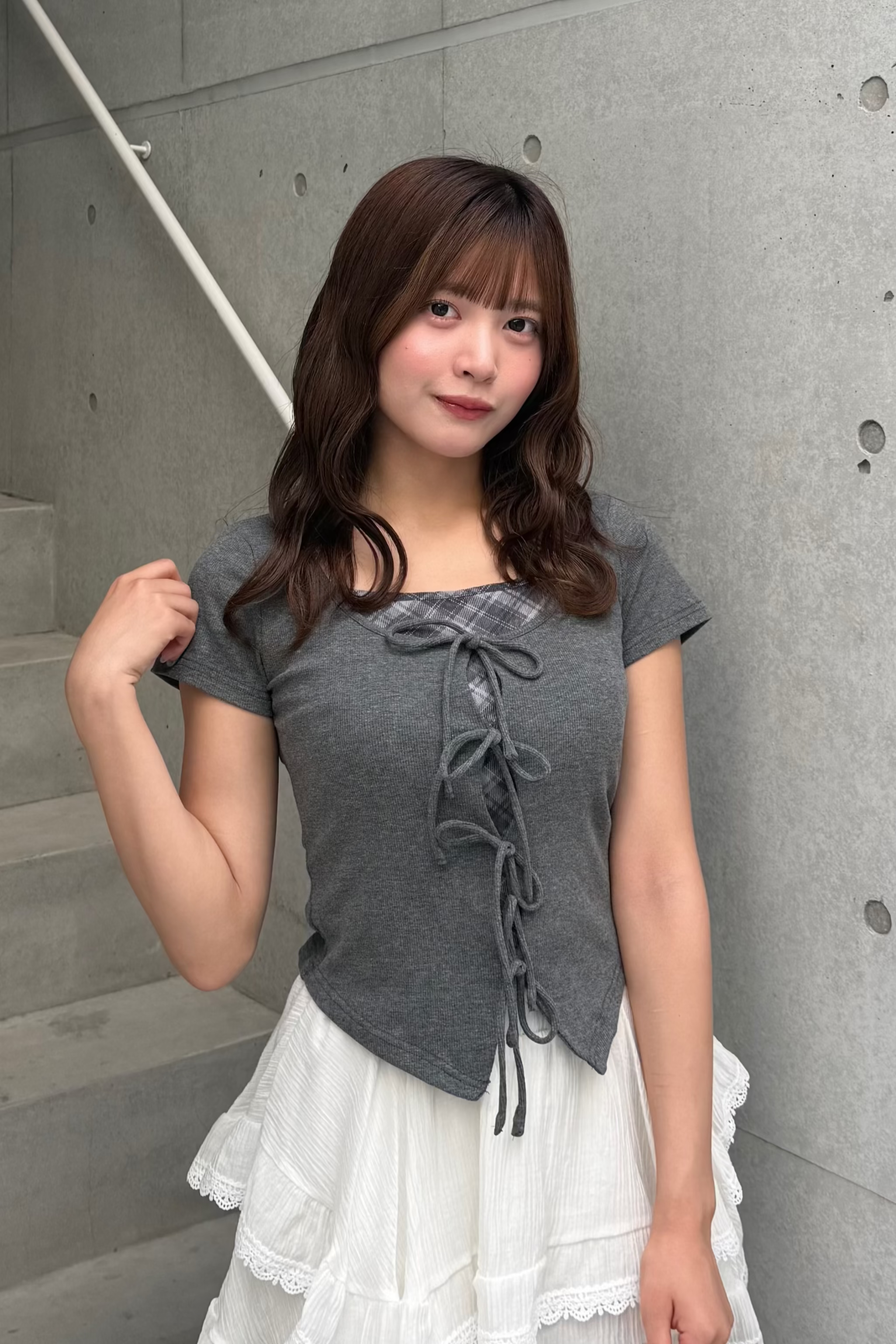 チェックレイヤードトップス LAE20873