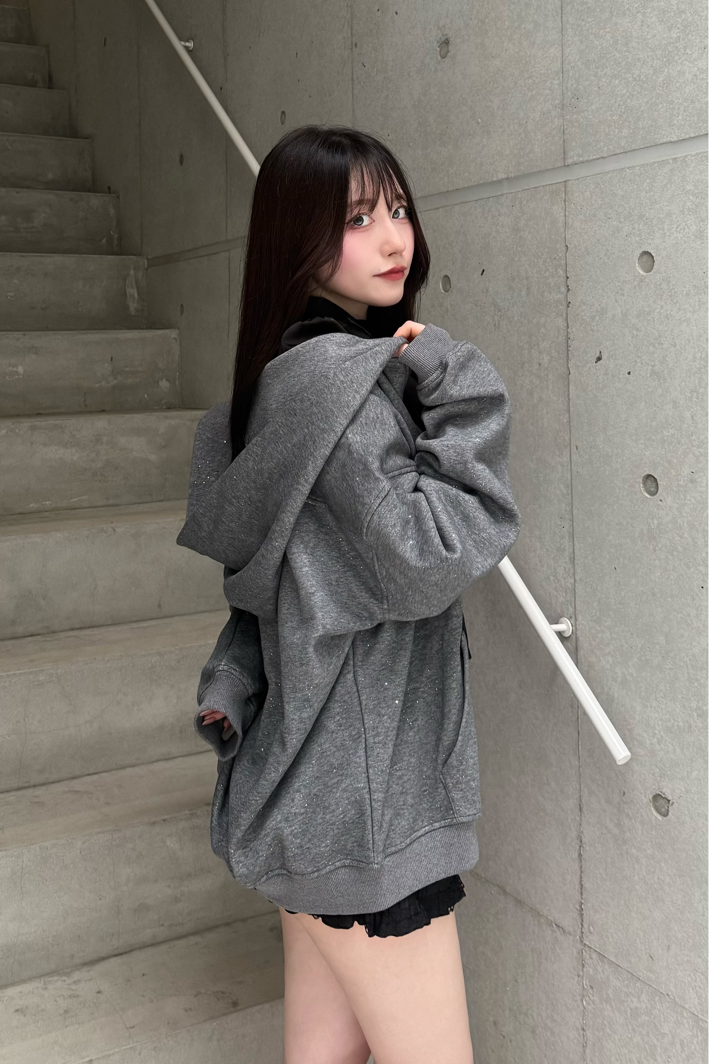 キラキラジップフーディー LAE30073