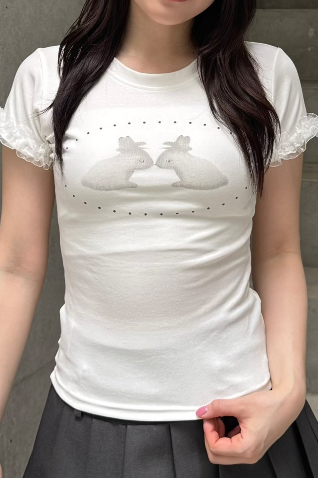 ラビットフリルTシャツ LAE20849