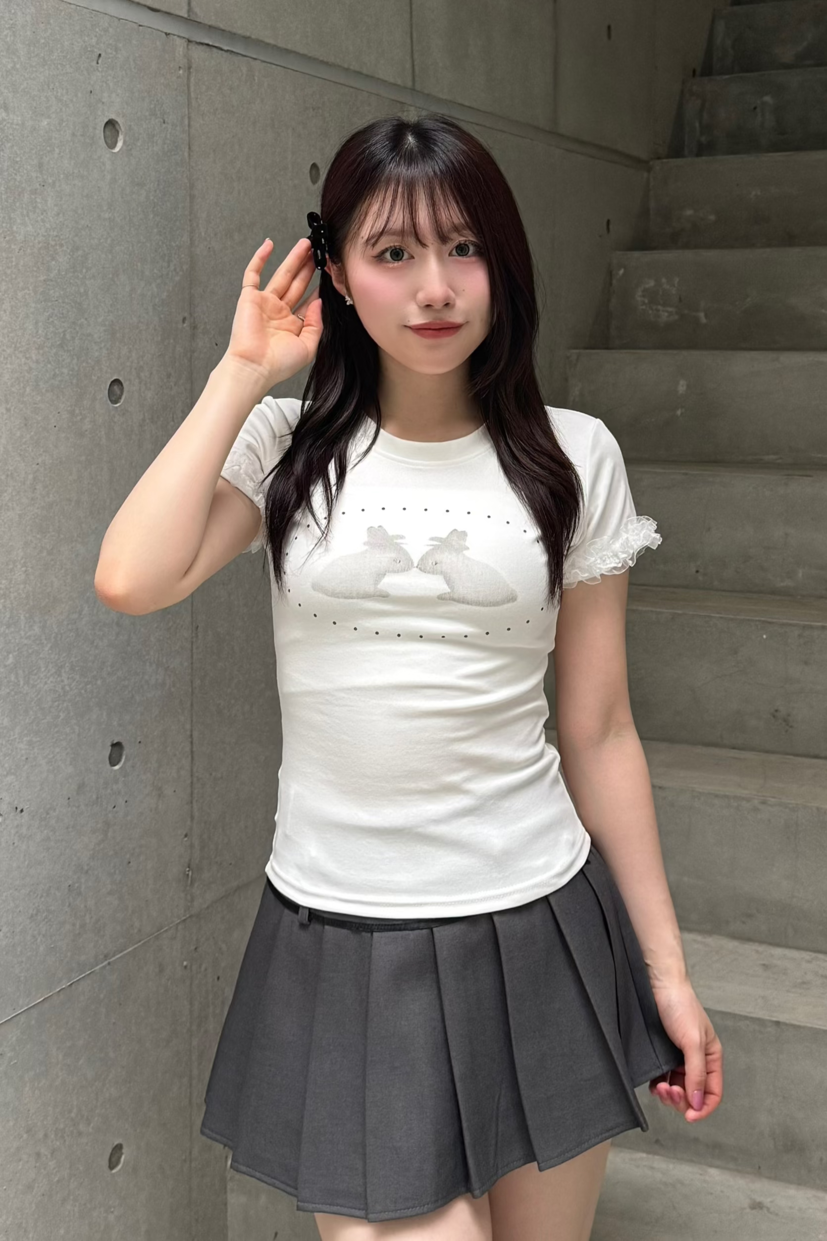 ラビットフリルTシャツ LAE20849