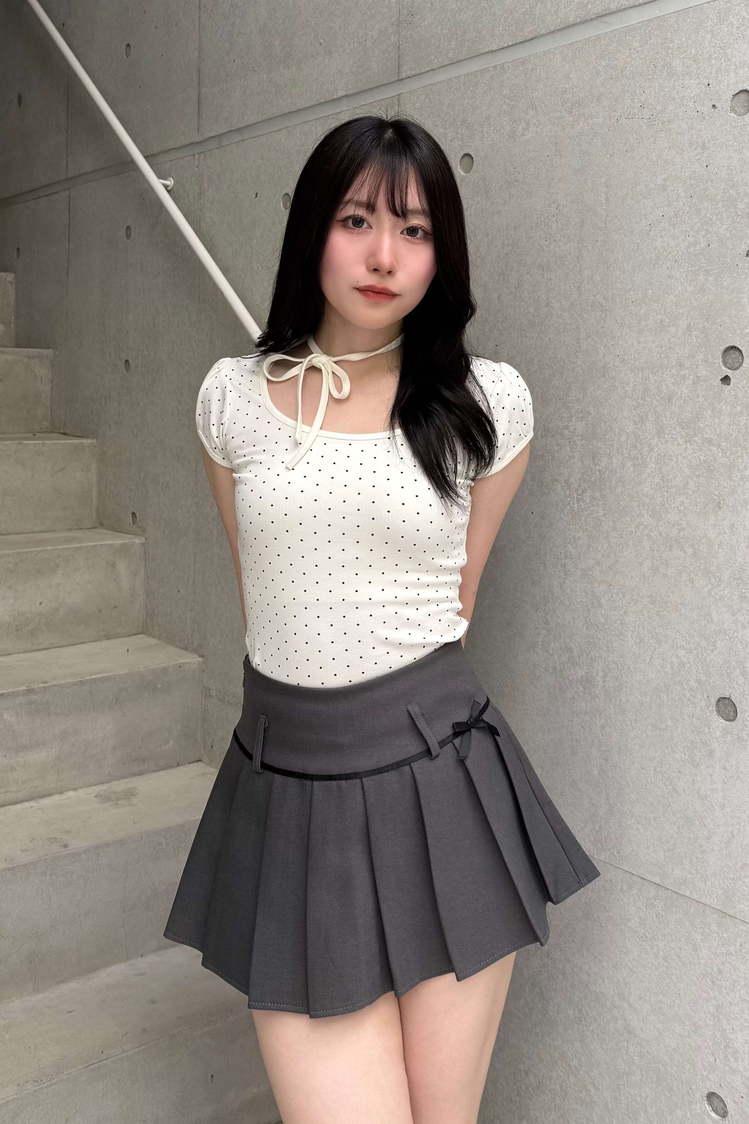 リボンプリーツスカート LAE20859