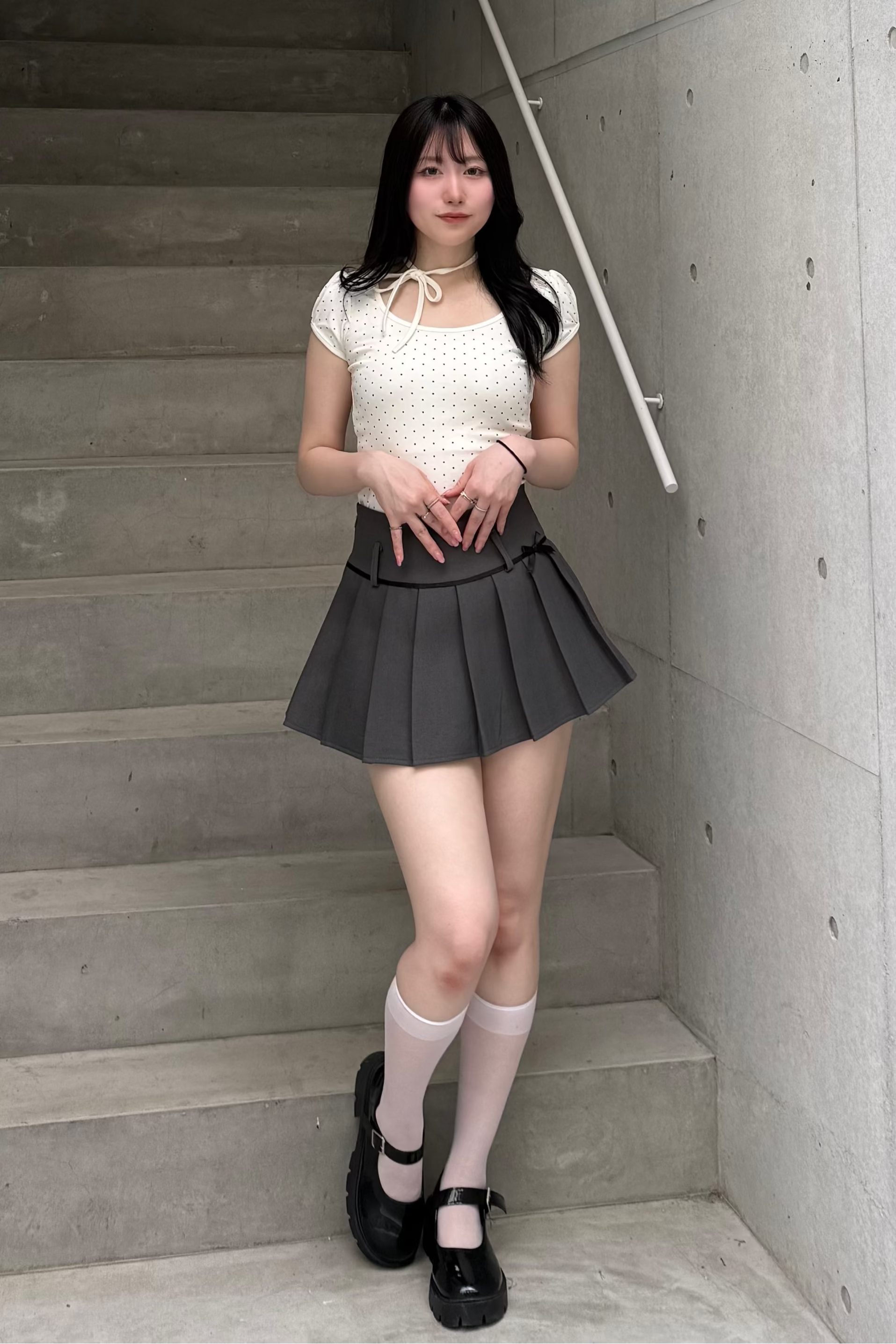 リボンプリーツスカート LAE20859