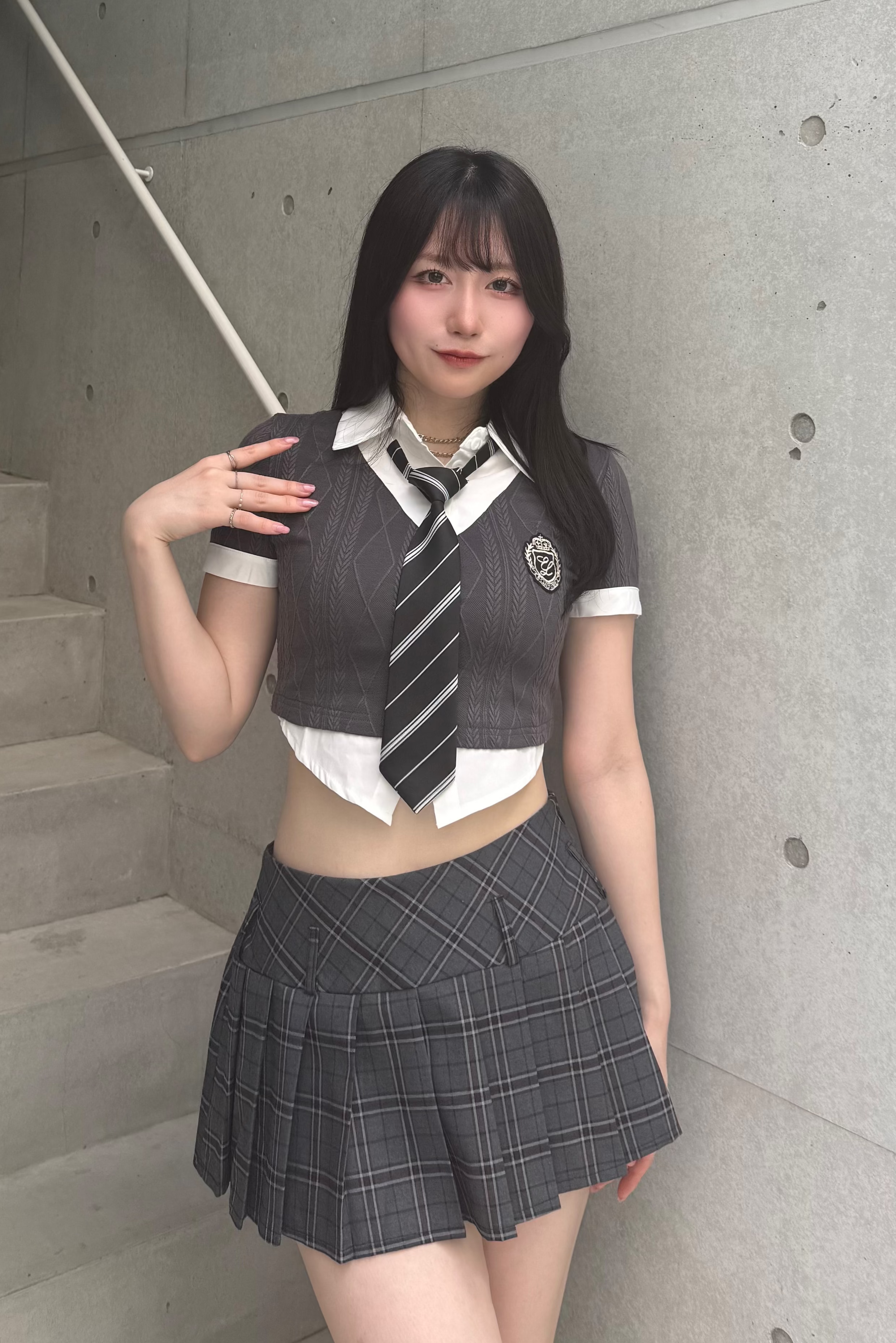 チェックプリーツスカート LAE20887