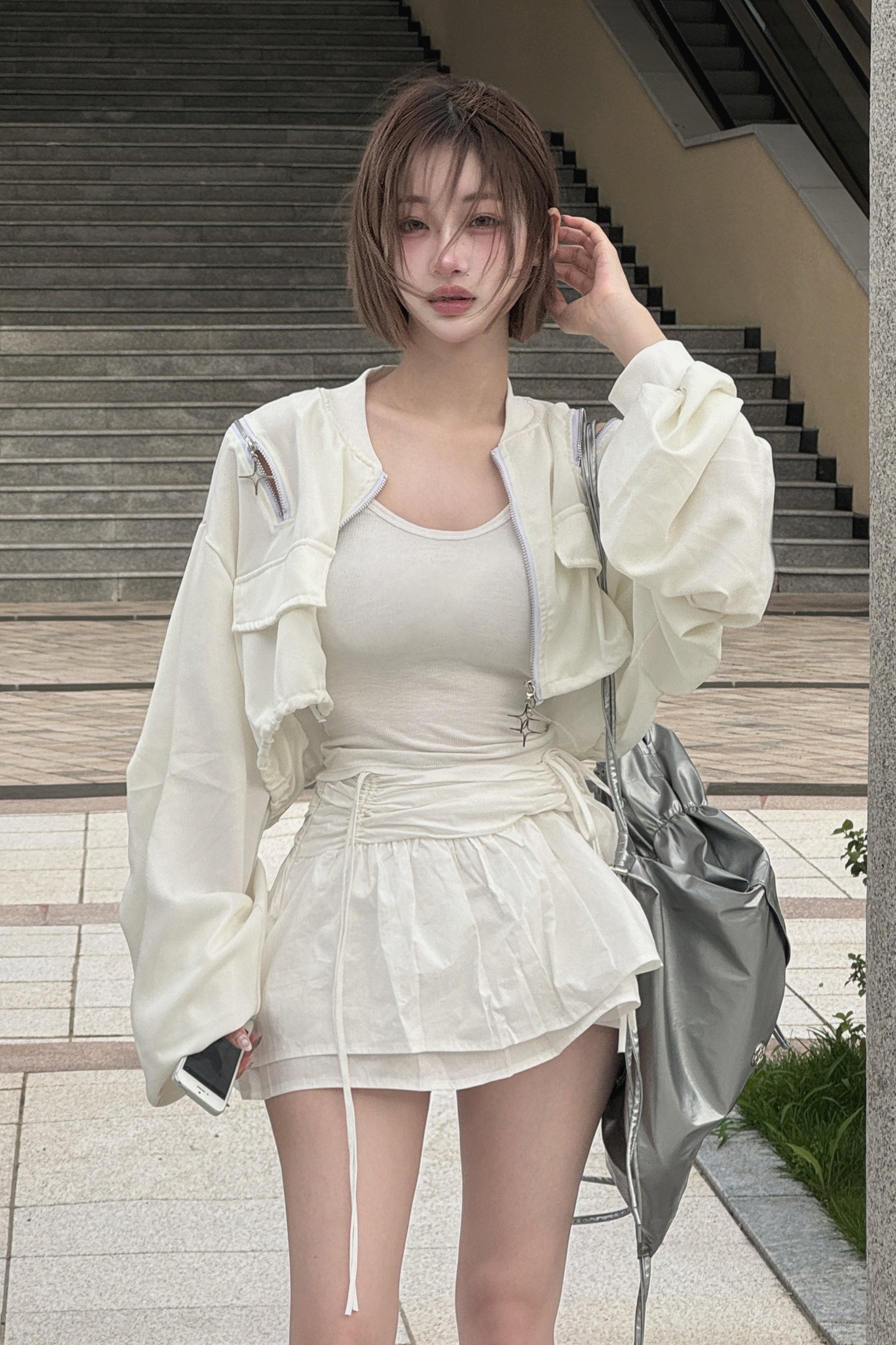 リボンシャーリングバルーンスカート LAE20554