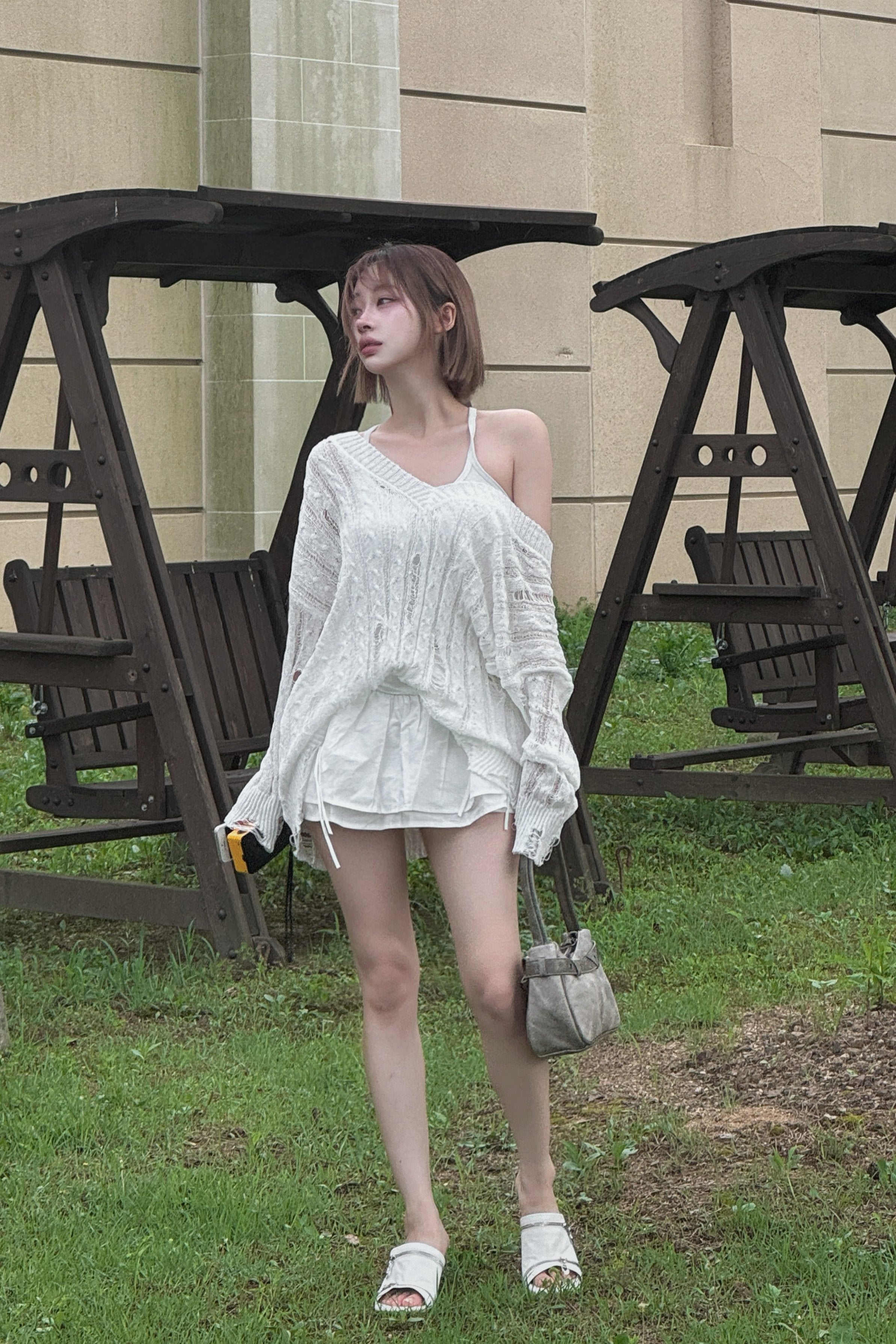 リボンシャーリングバルーンスカート LAE20554