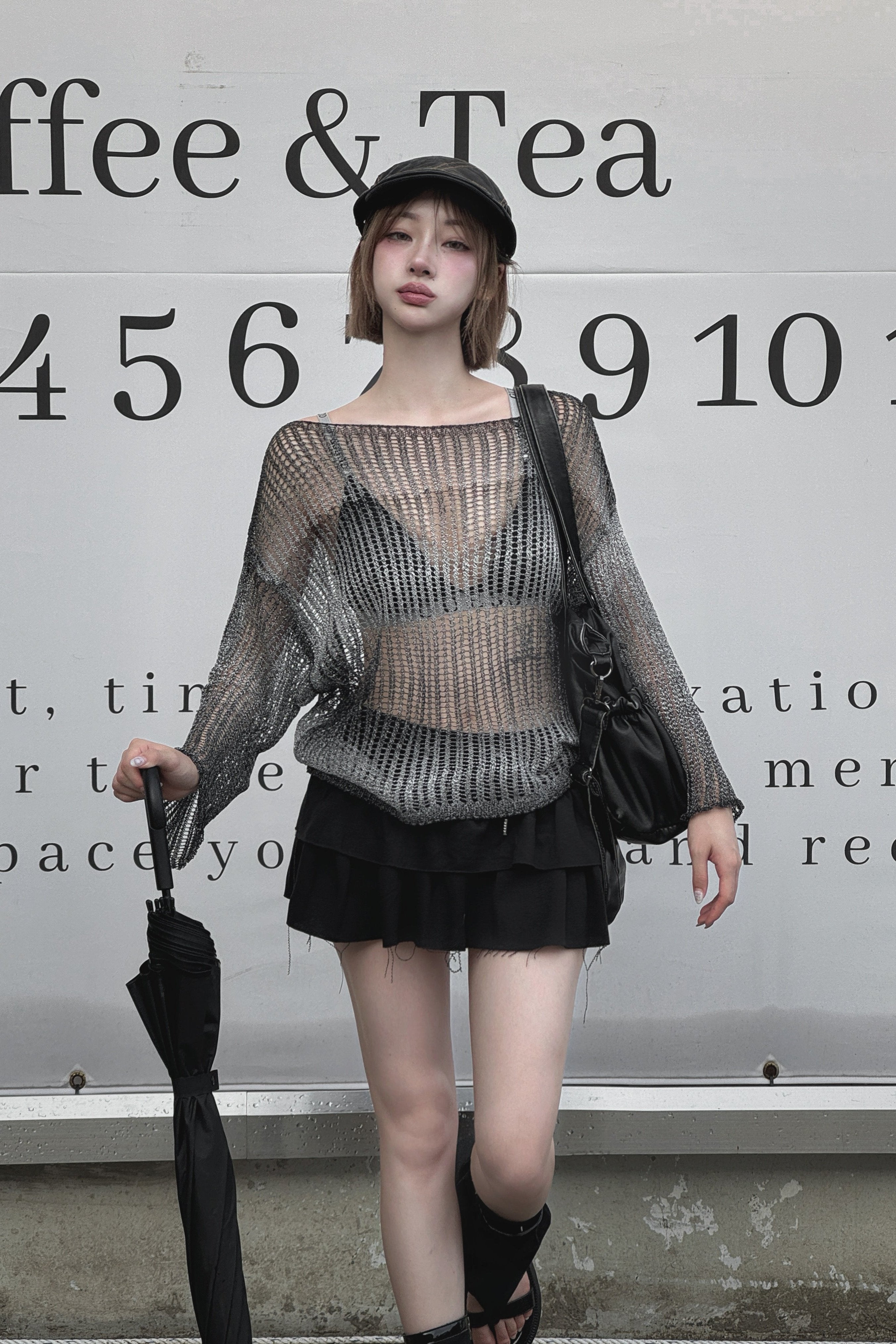 スウェットティアードミニスカート LAE20552