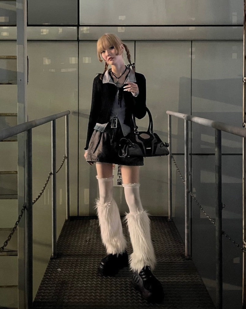 デニムベルトスカートパンツ LAE20558