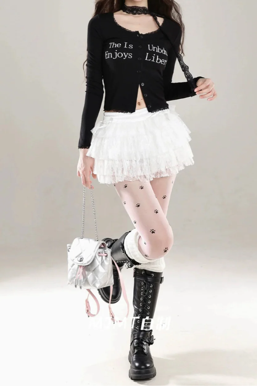 レースストラップロゴトップス LAE20649